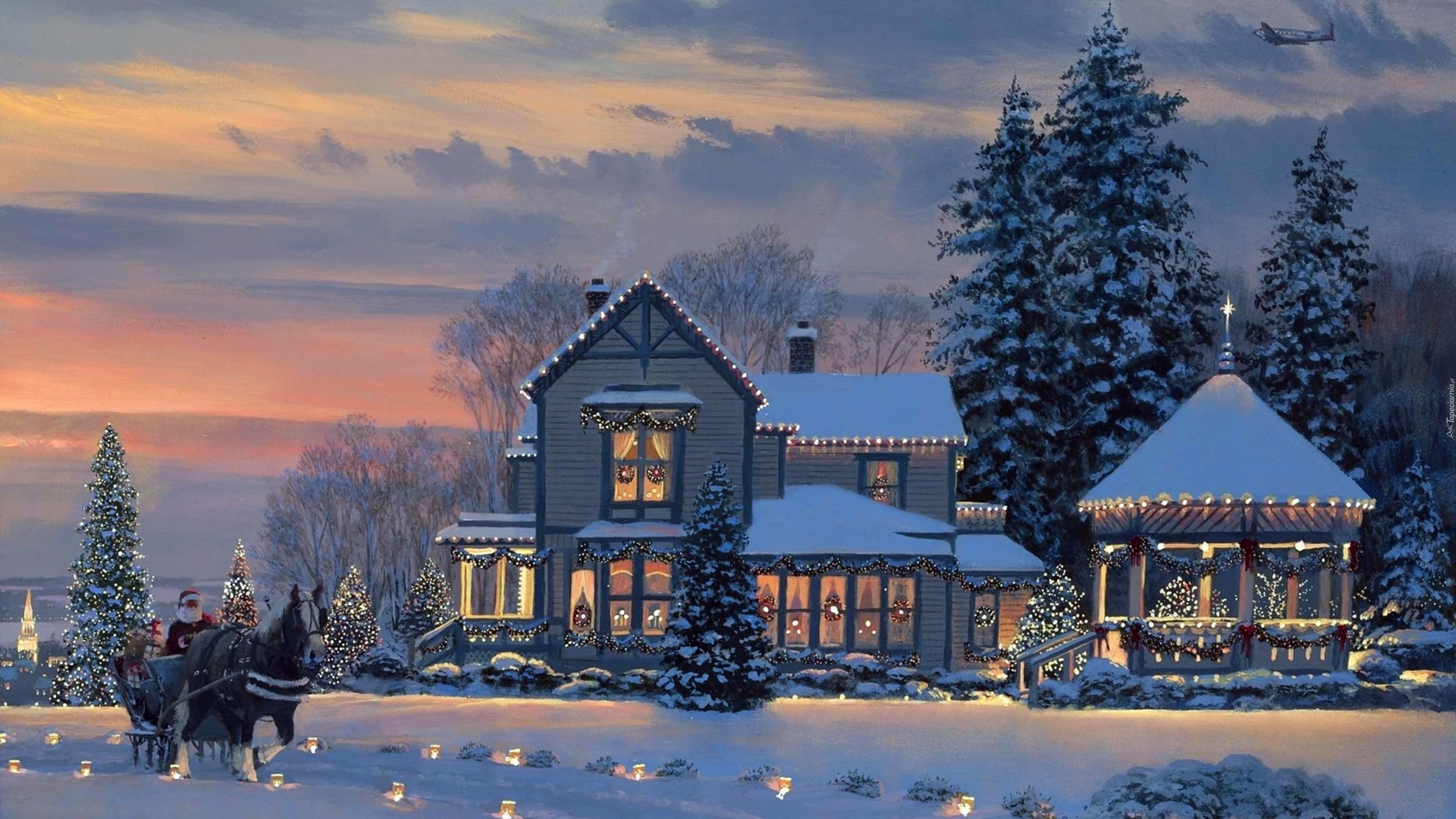 Christmas Houses Desktop Wallpapers