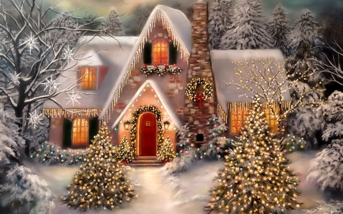 Christmas Houses Desktop Wallpapers