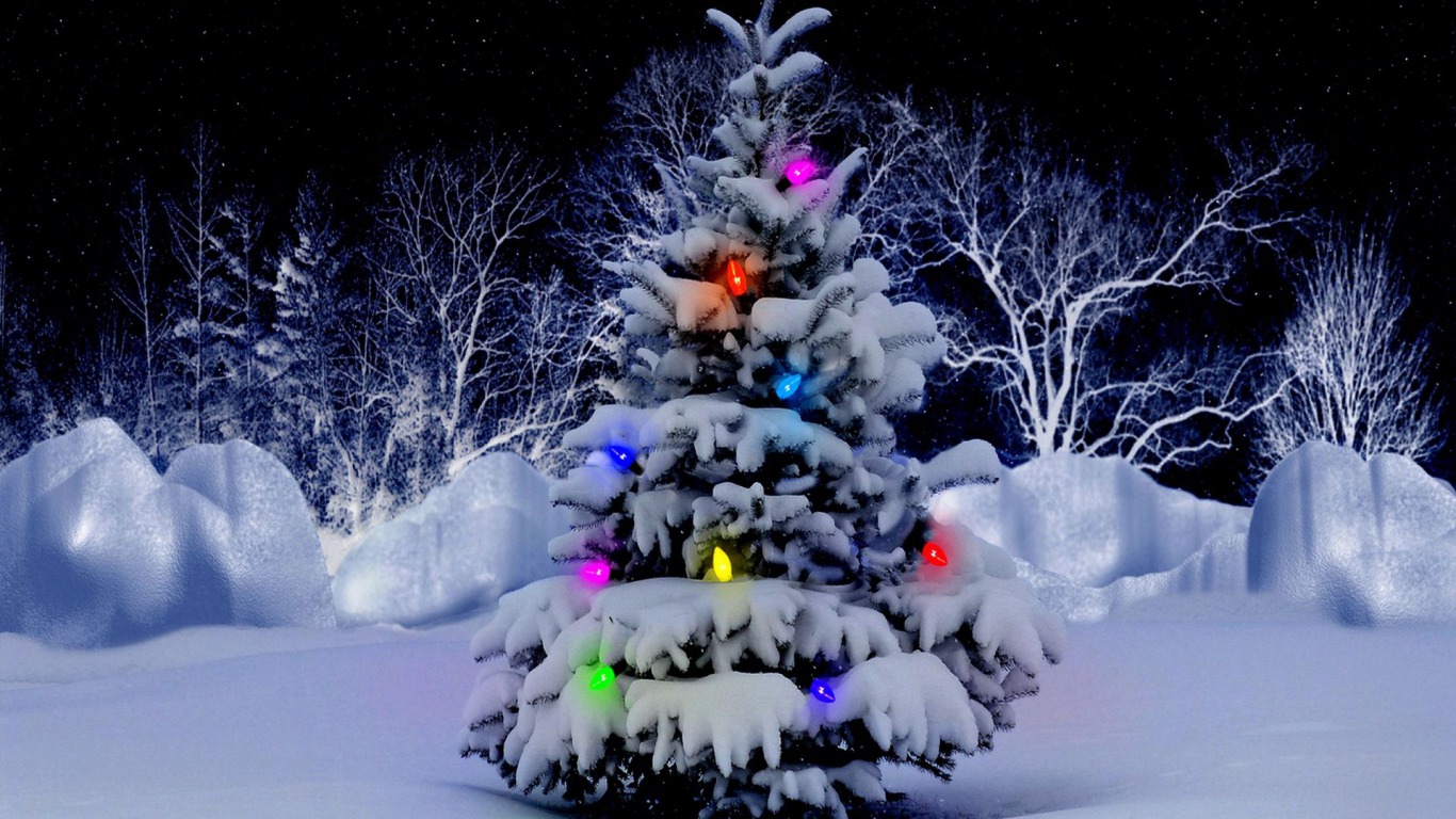 Christmas Light Snow Wallpapers