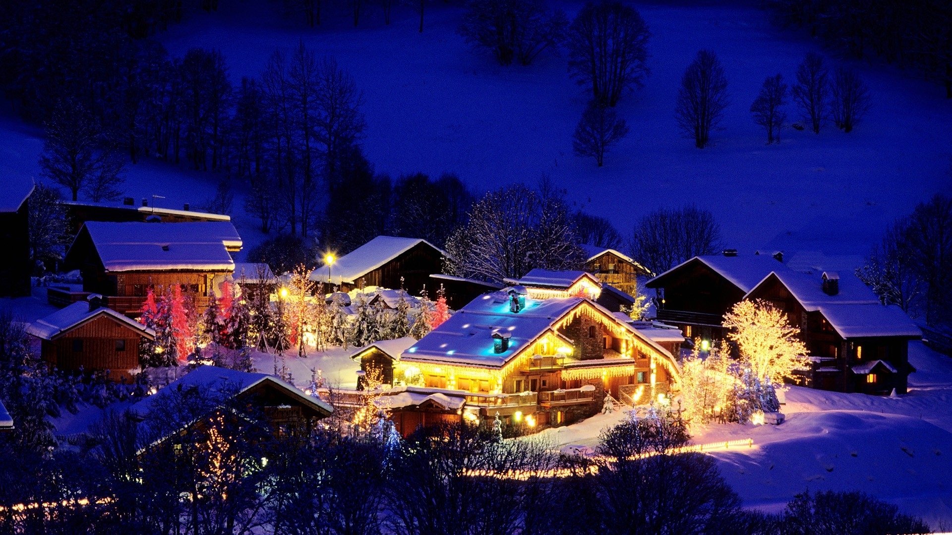 Christmas Light Snow Wallpapers