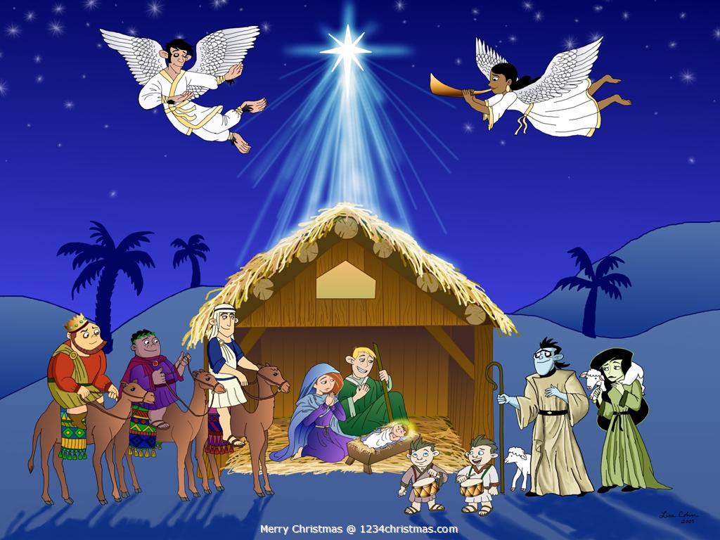 Christmas Nativity Angels Wallpapers