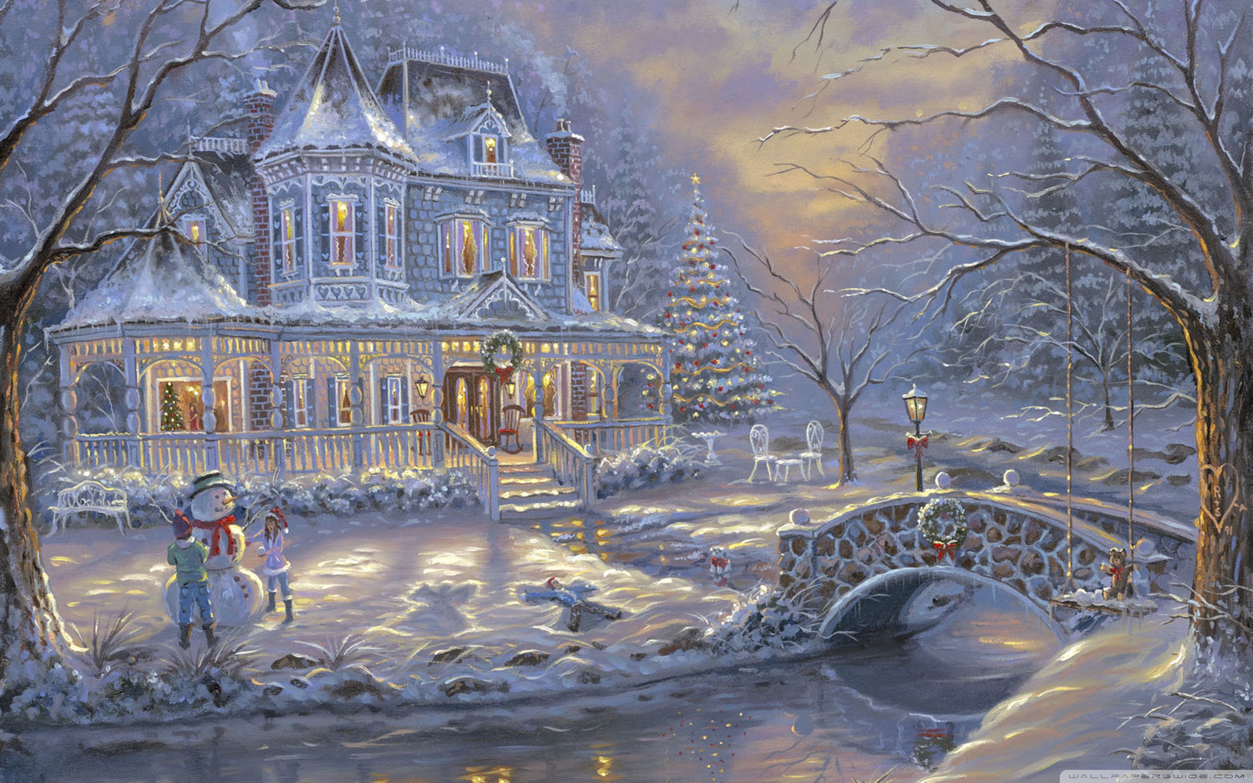 Christmas Paintings Wallpapers