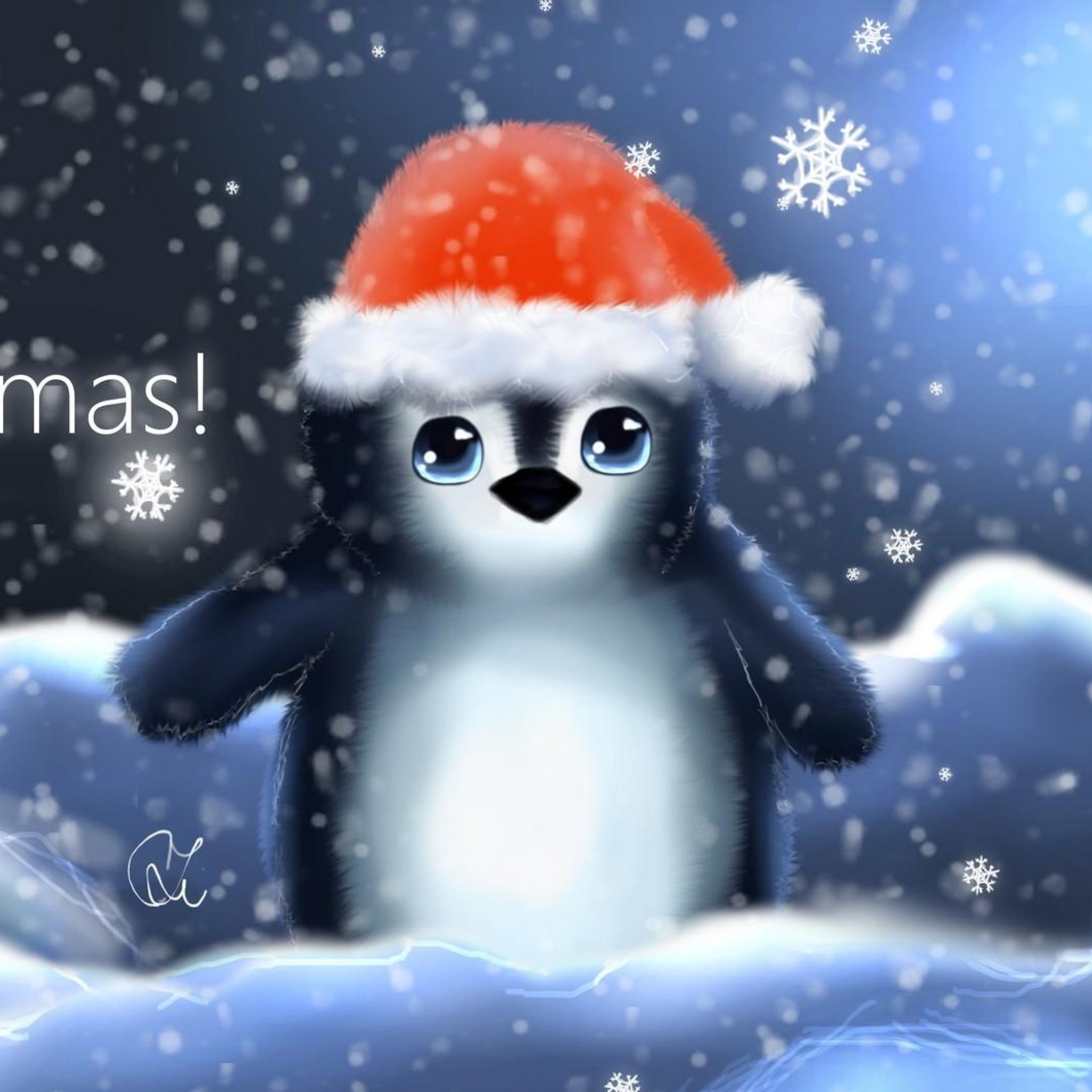 Christmas Penguin Wallpapers