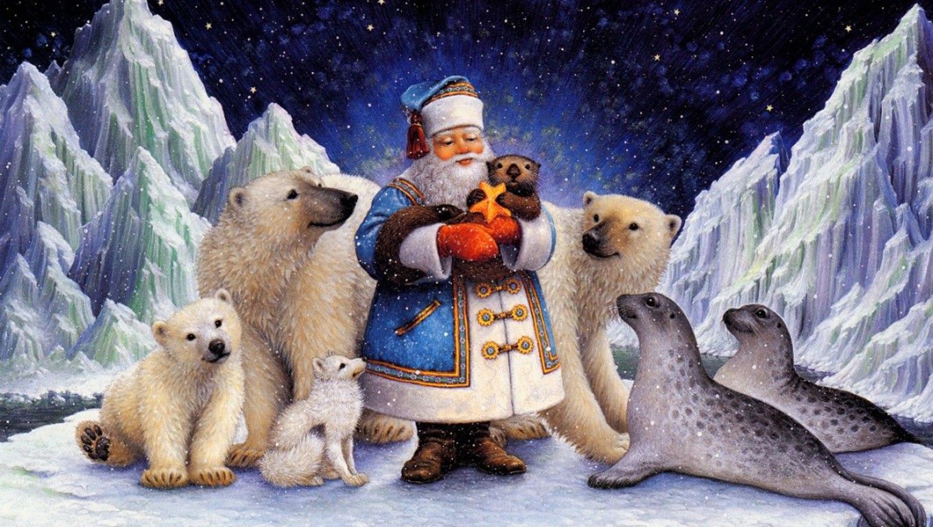 Christmas Polar Bear Wallpapers