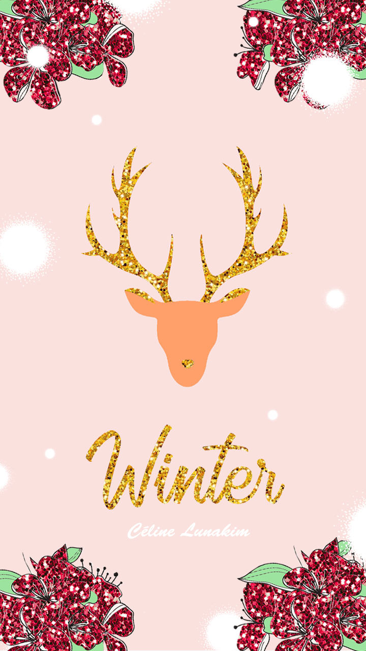 Christmas Reindeer Phone Wallpapers