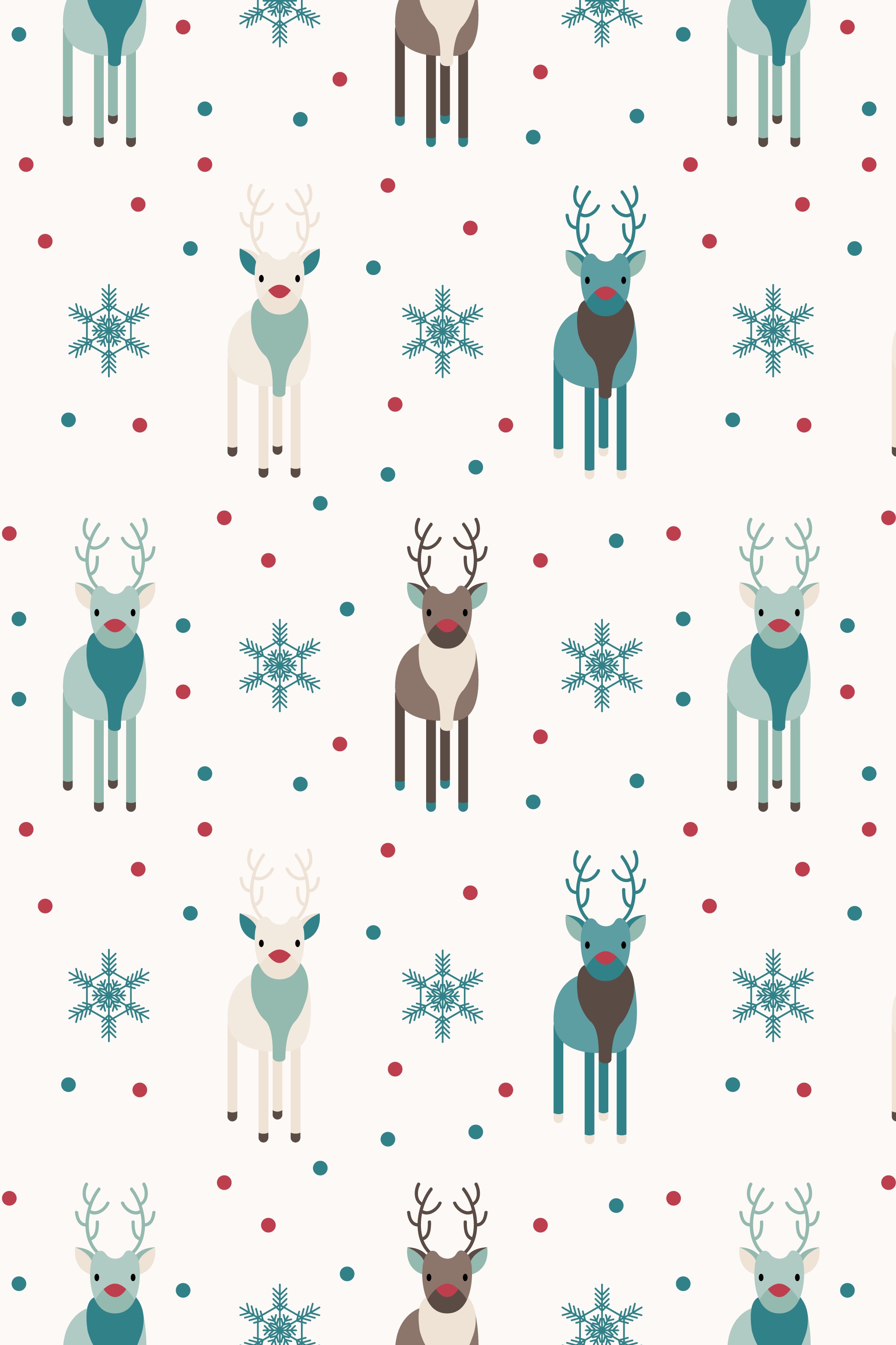 Christmas Reindeer Phone Wallpapers