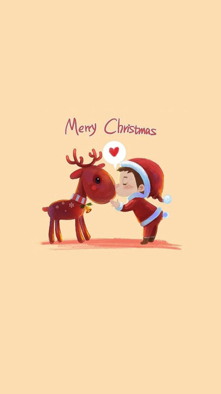 Christmas Reindeer Phone Wallpapers