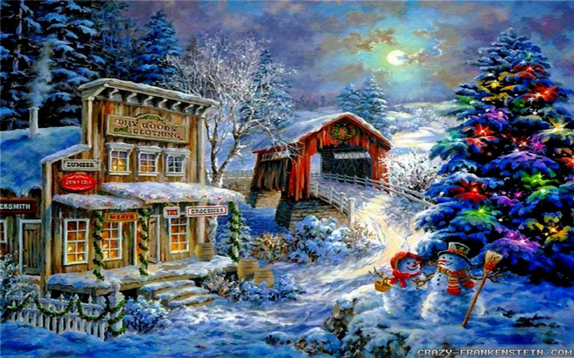 Christmas Scenes Wallpapers