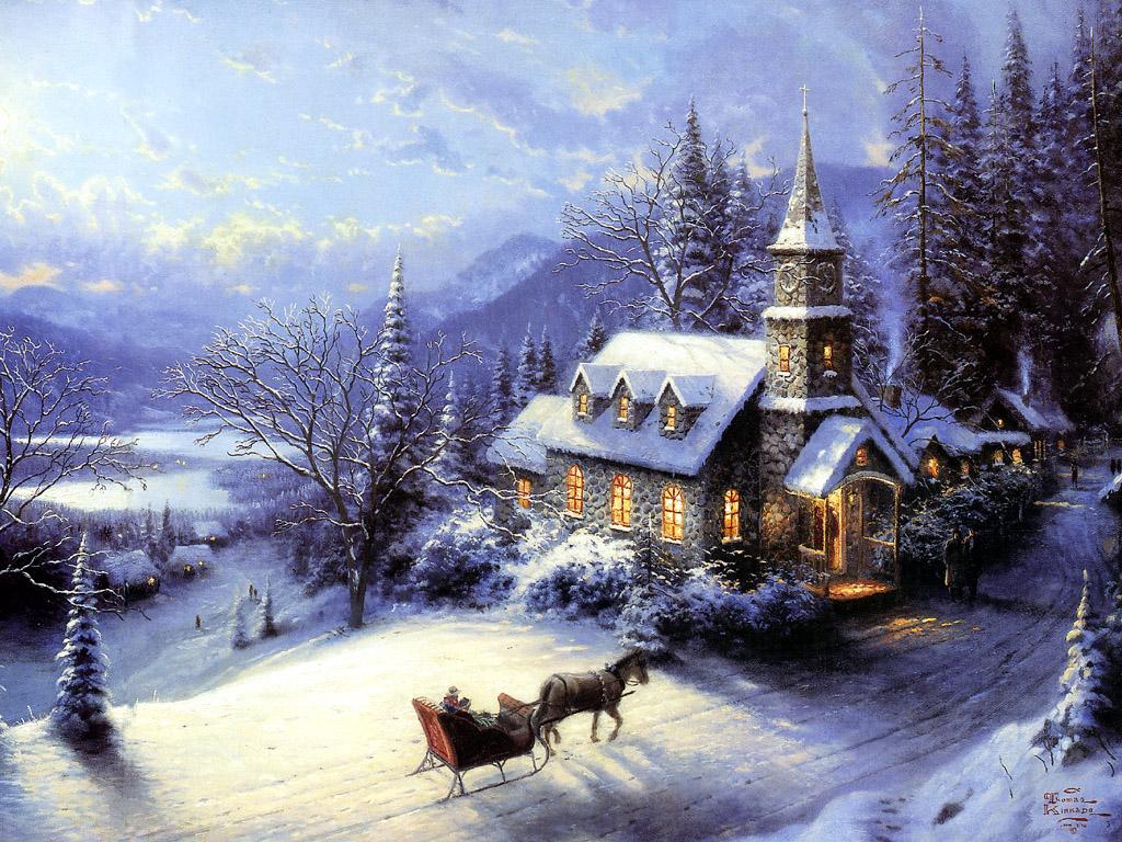 Christmas Scenes Wallpapers