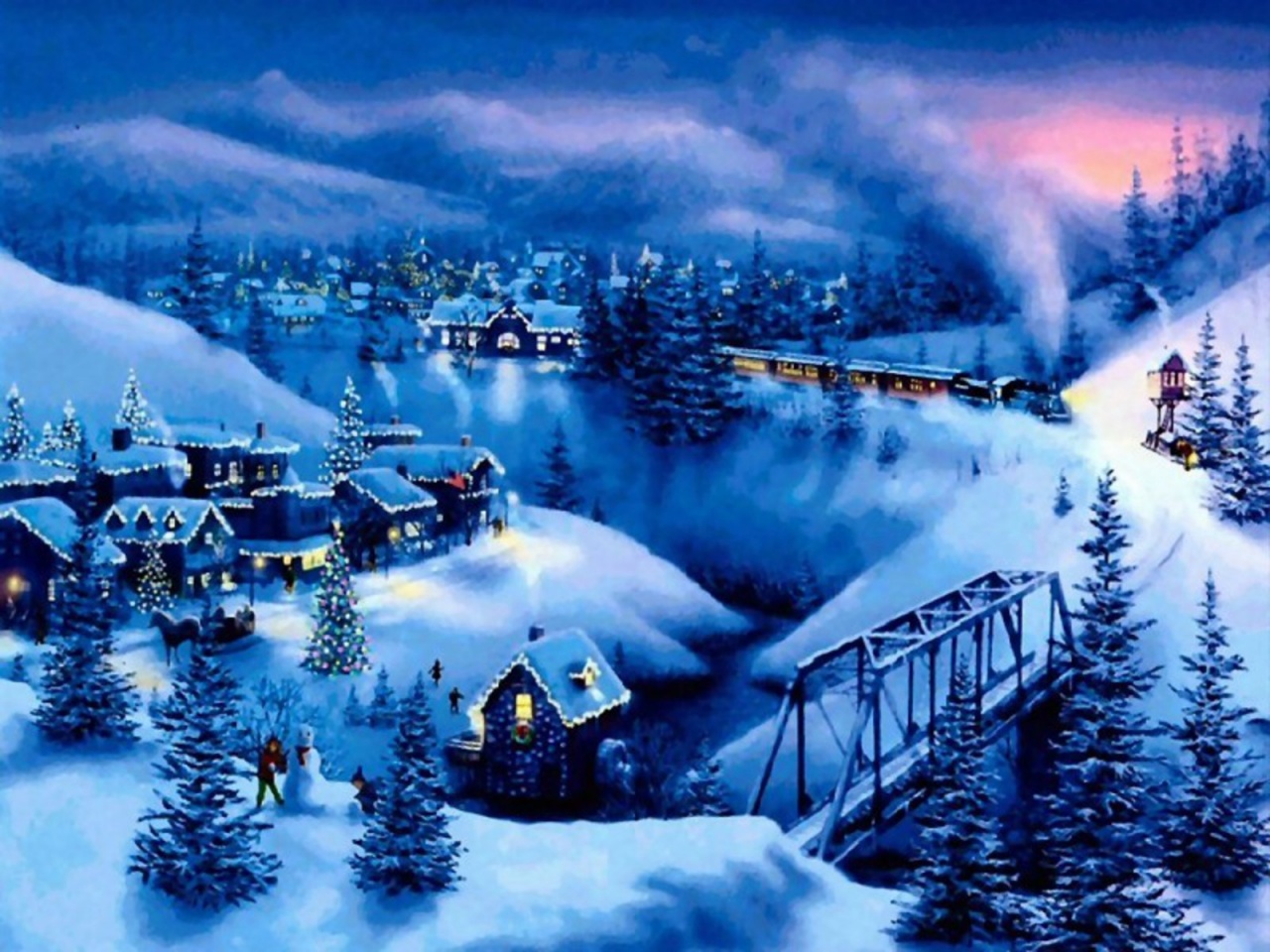 Christmas Train Wallpapers