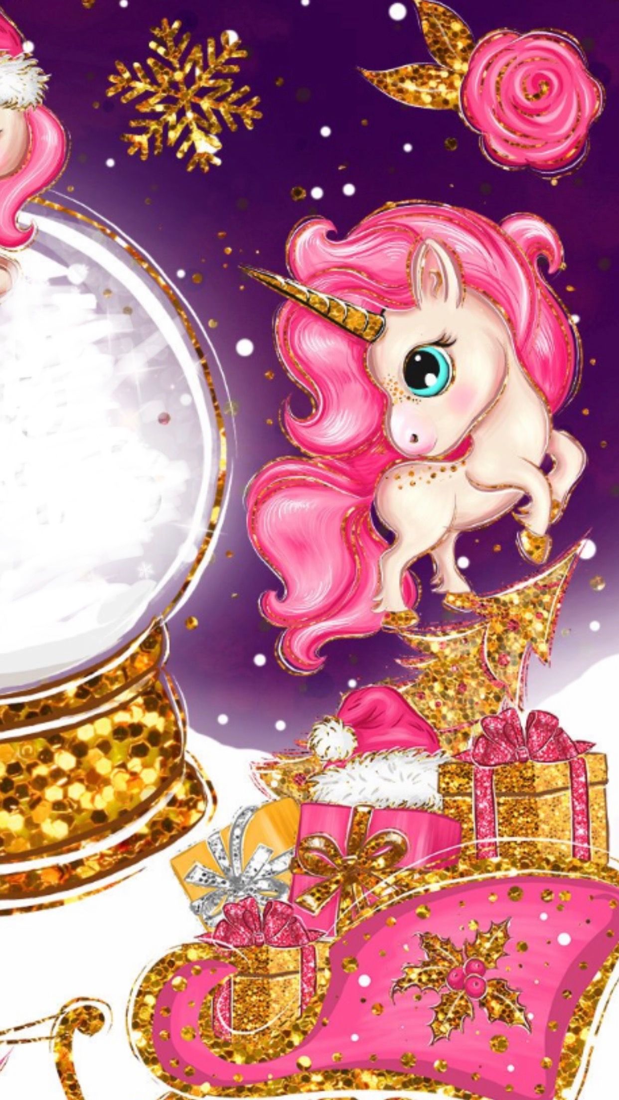 Christmas Unicorn Wallpapers