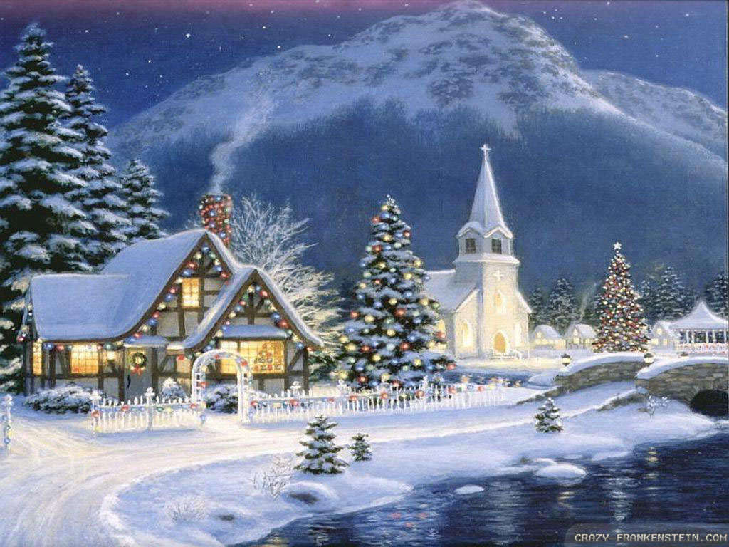 Christmas Village Background