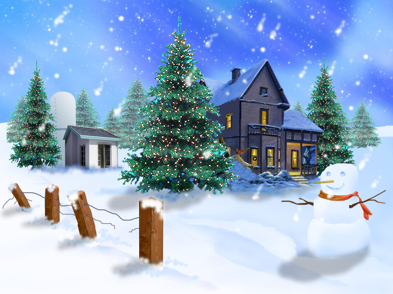 Christmas Village Hd Wallpapers