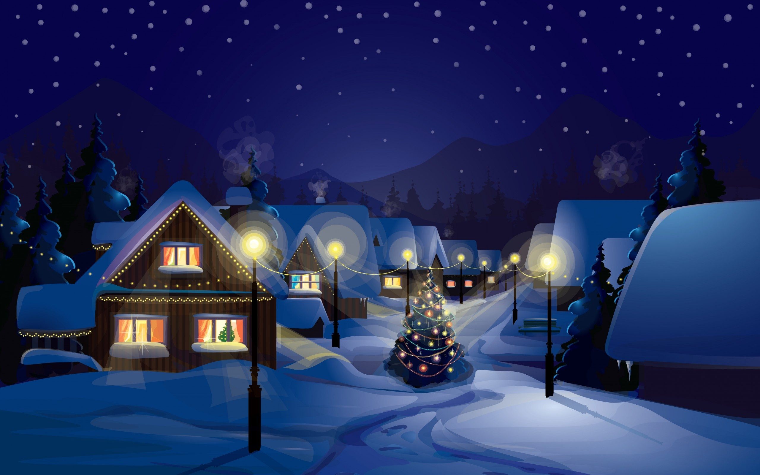 Christmas Village Wallpapers