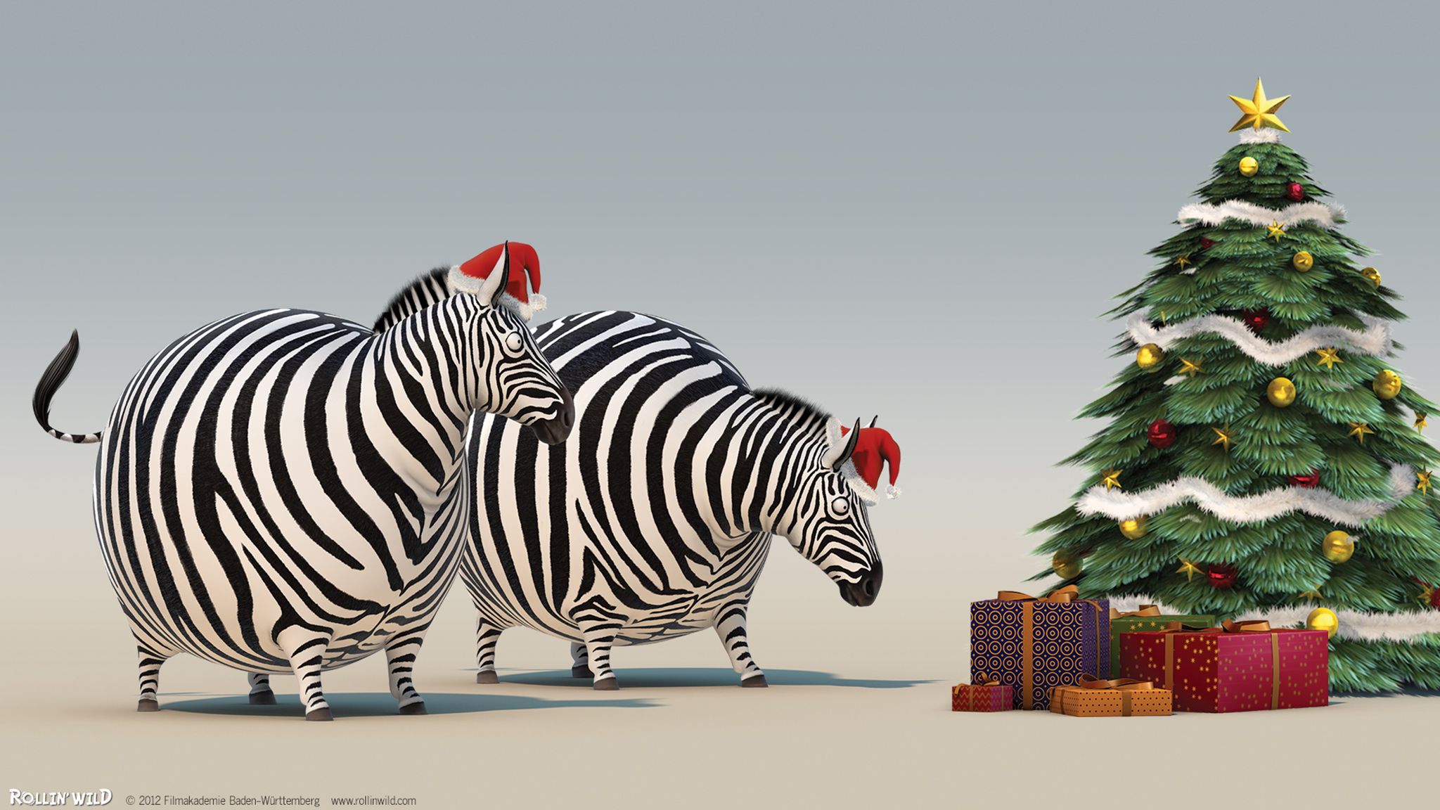 Christmas Wild Animals Wallpapers