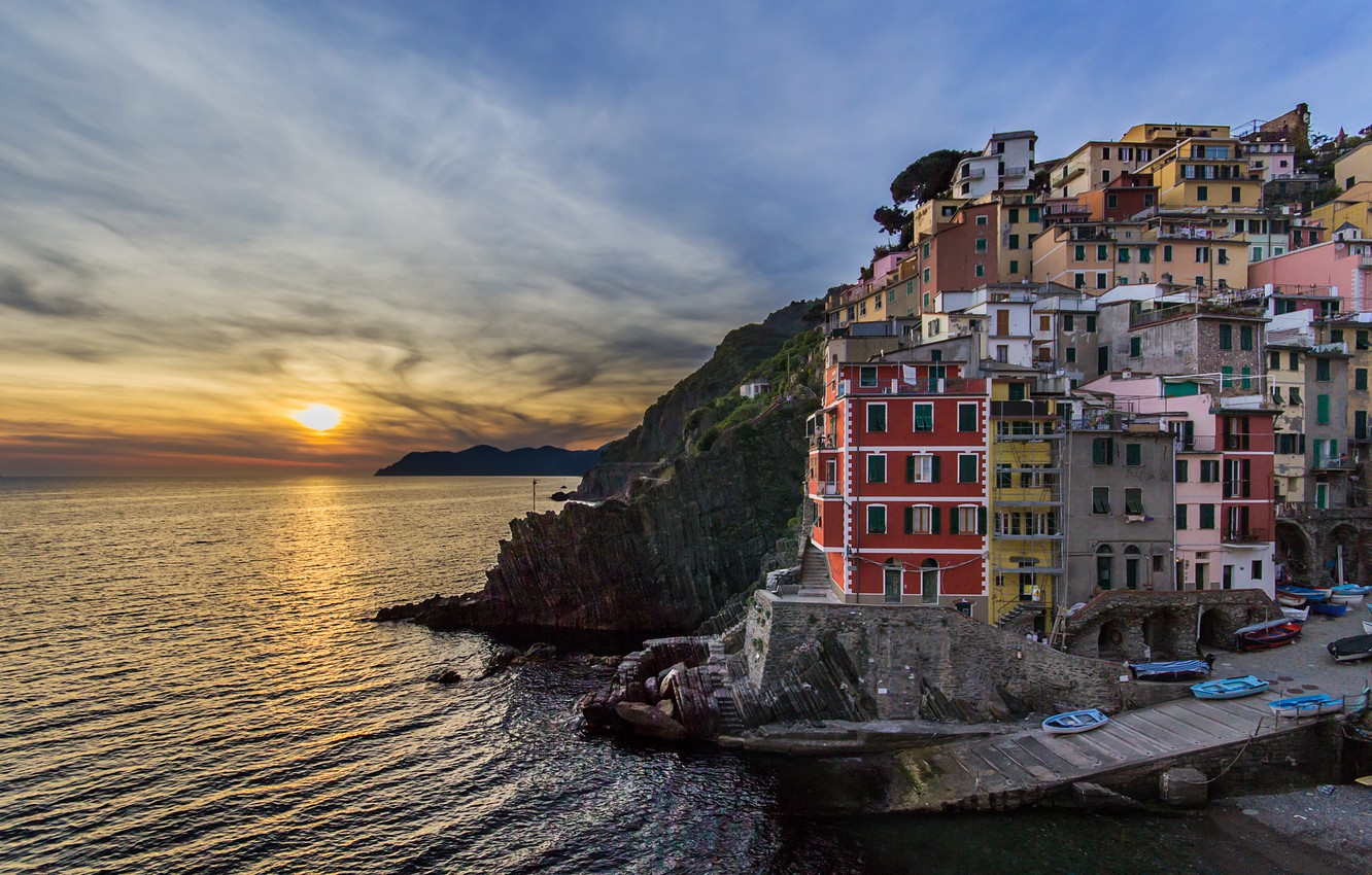 Cinque Terre Ligurian Sea Italy Wallpapers