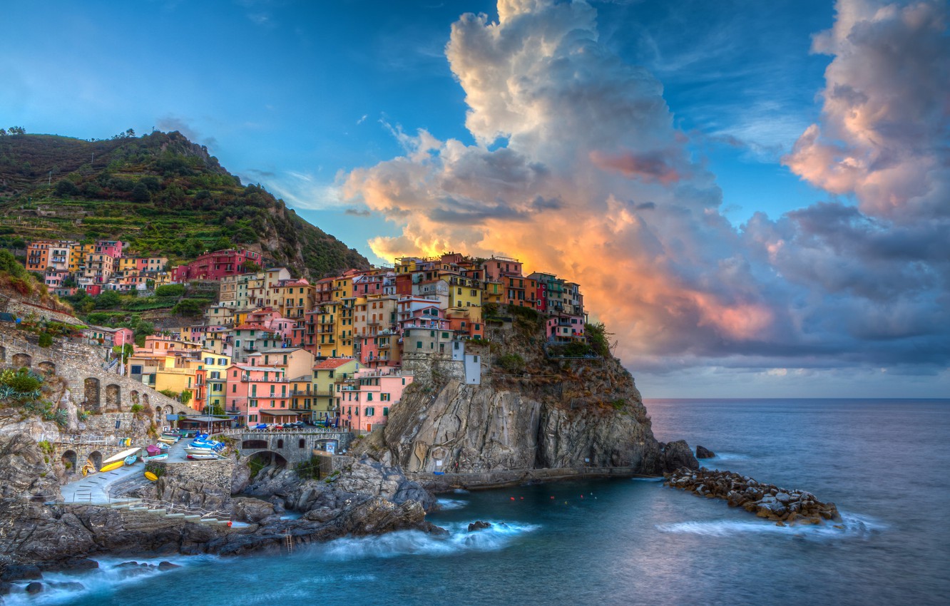 Cinque Terre Ligurian Sea Italy Wallpapers