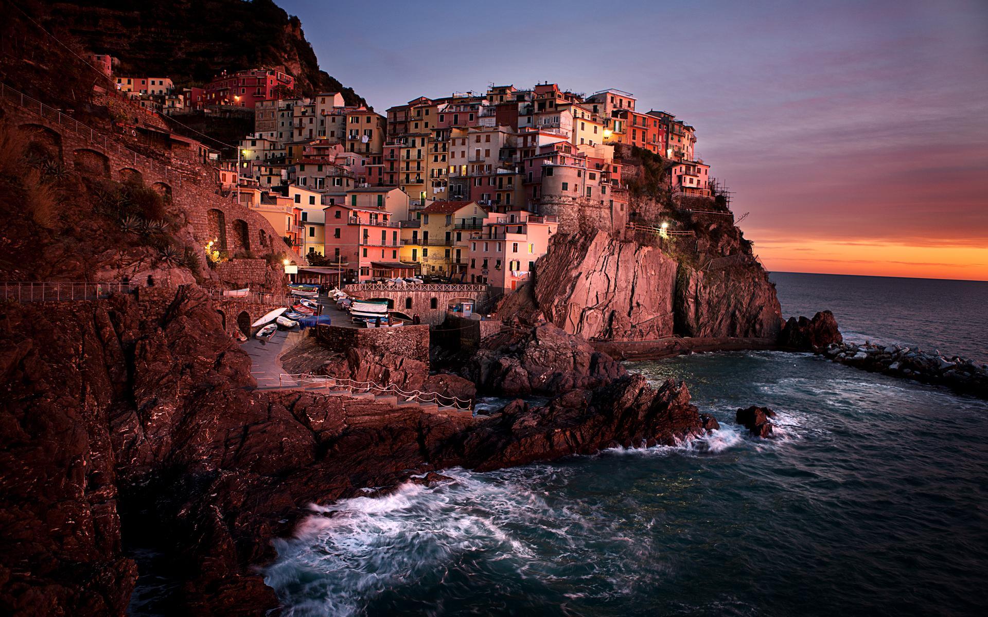 Cinque Terre Ligurian Sea Italy Wallpapers