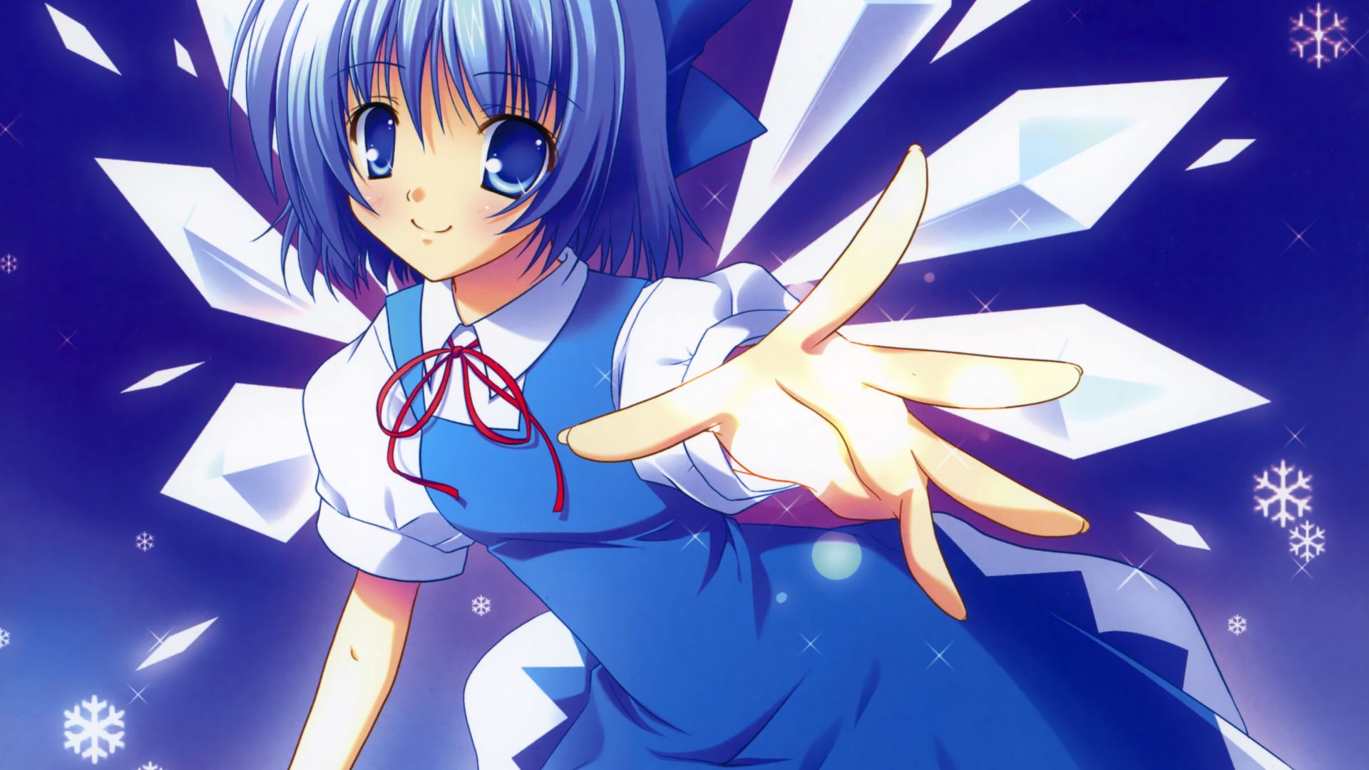 Cirno  Blue Hair Touhou Wallpapers