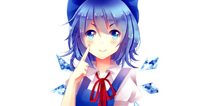 Cirno  Blue Hair Touhou Wallpapers