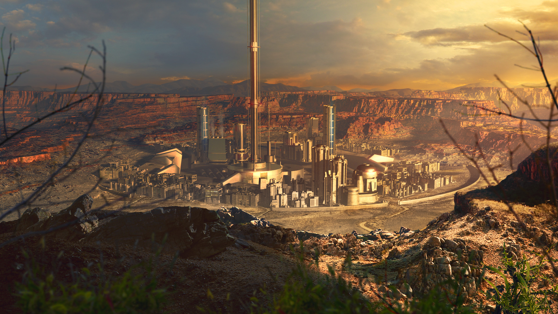 City In Desert Wallpapers