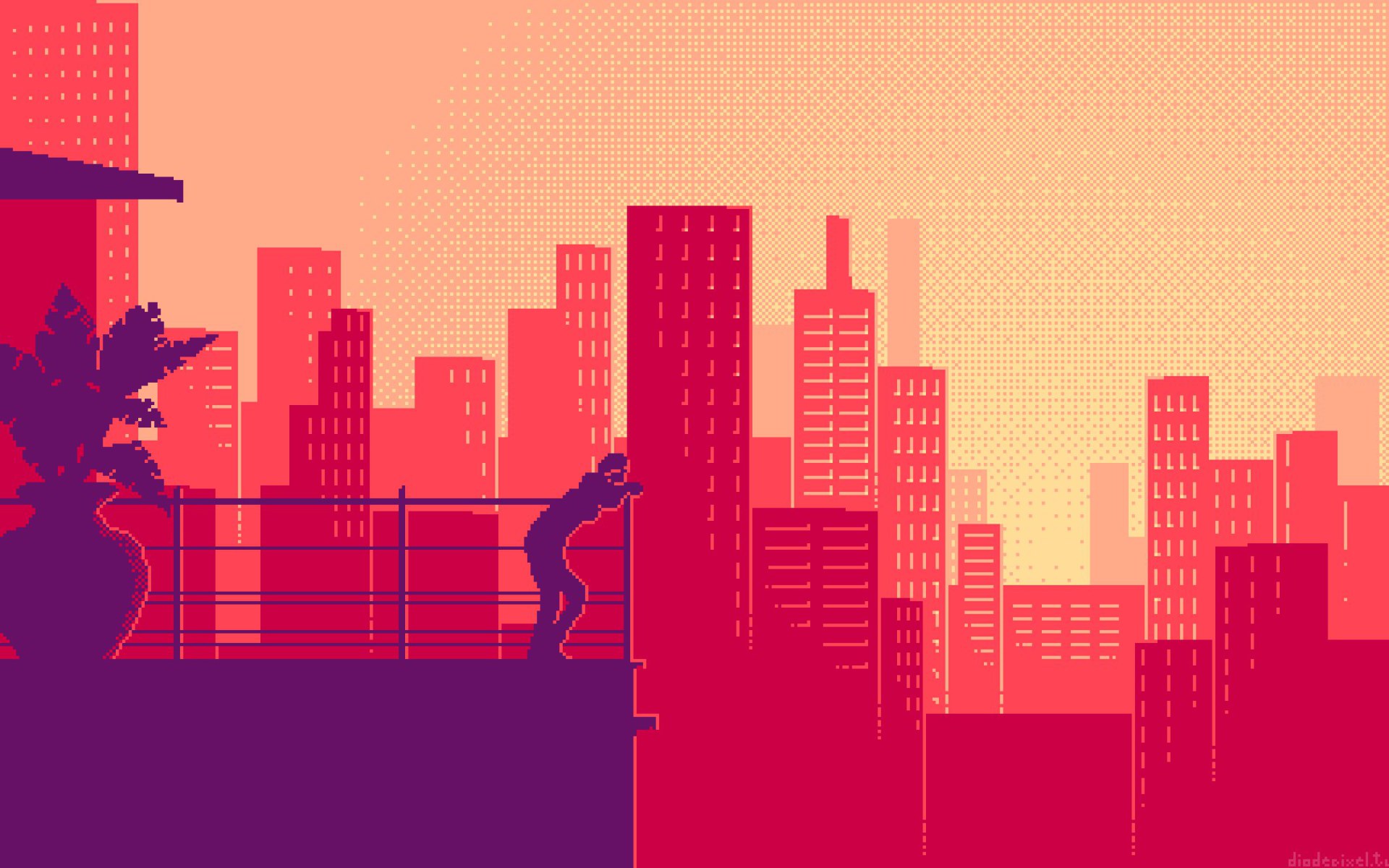 City Pixel Art Wallpapers