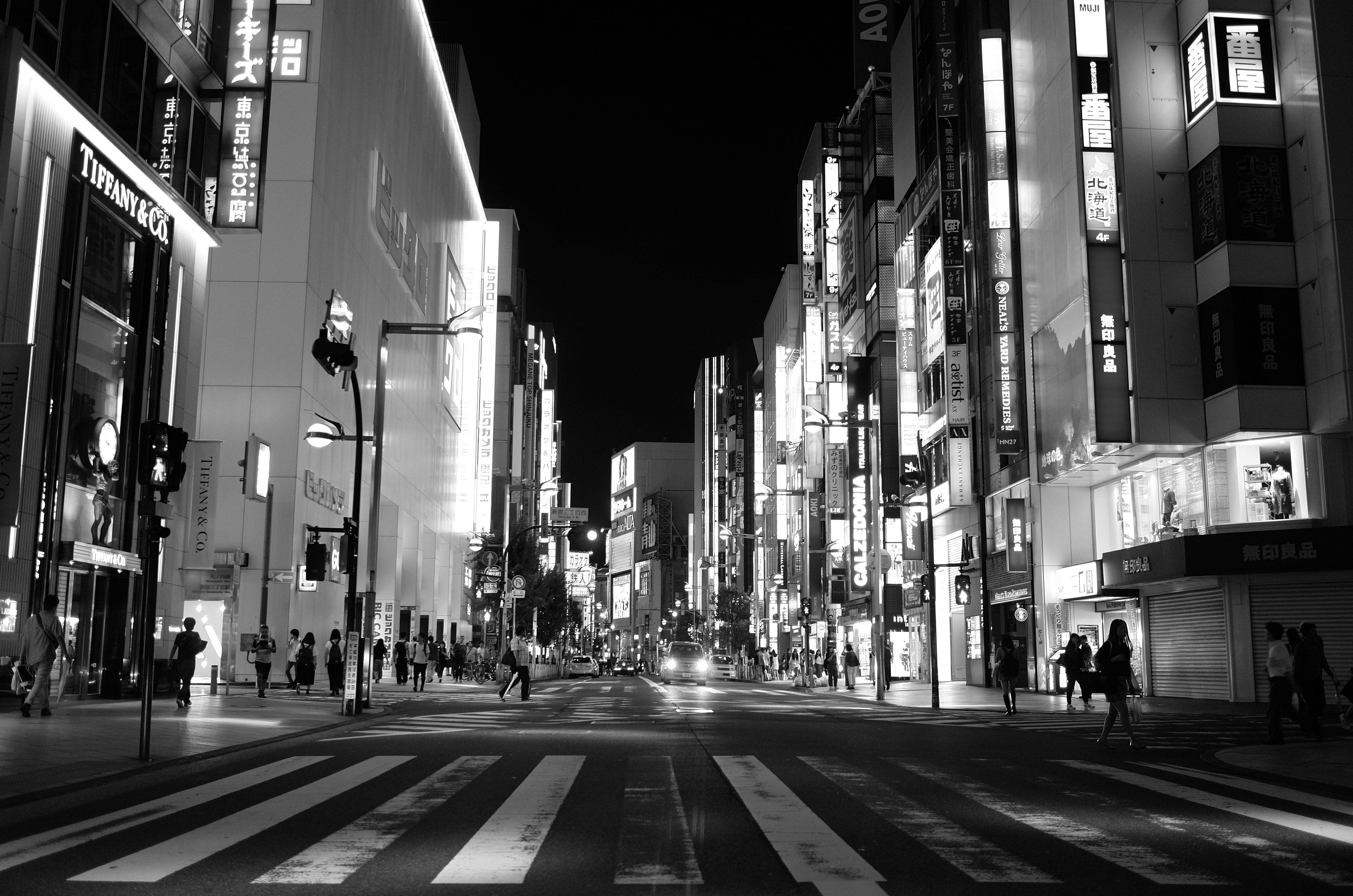 City Street Black And White Wallpapers