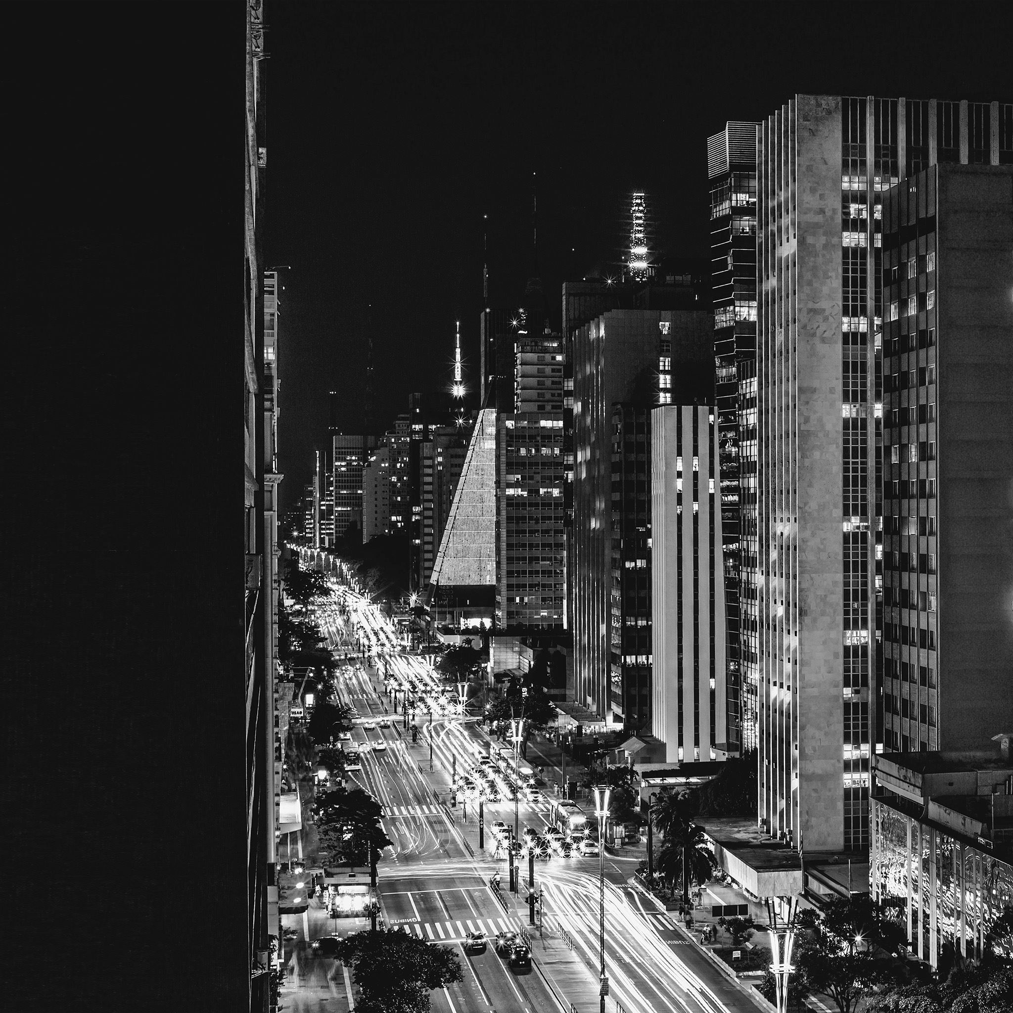 City Street Black And White Wallpapers