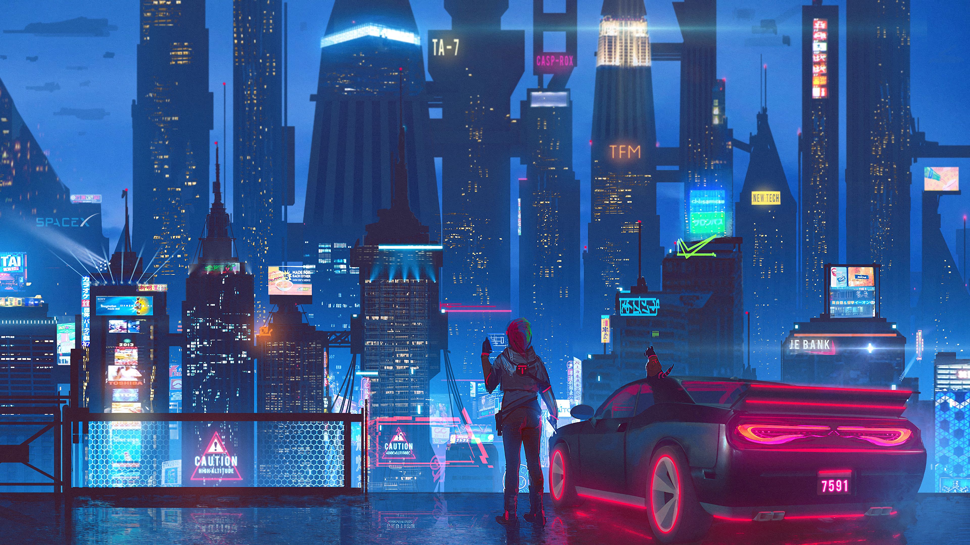 City To Burn Cyberpunk Wallpapers