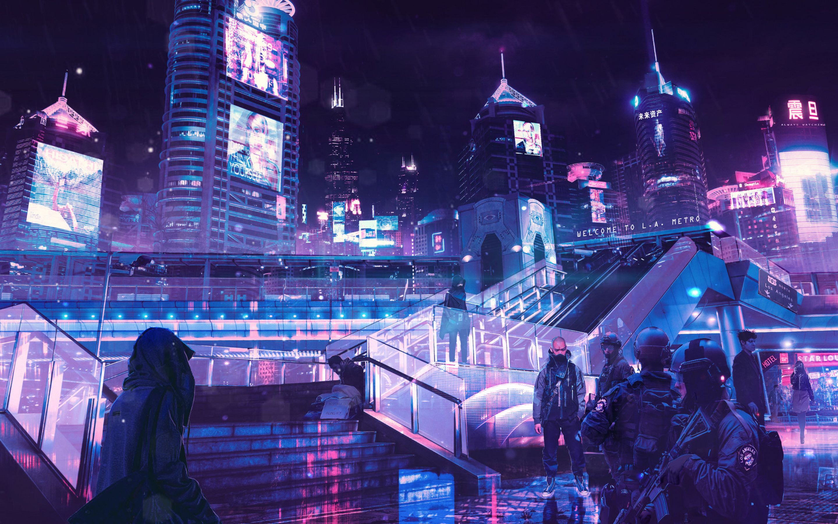 City To Burn Cyberpunk Wallpapers