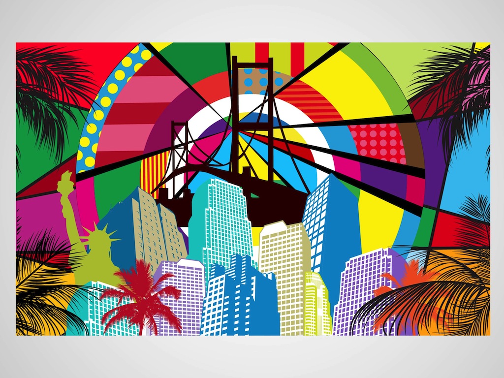 City Vector Illustration Art Wallpapers