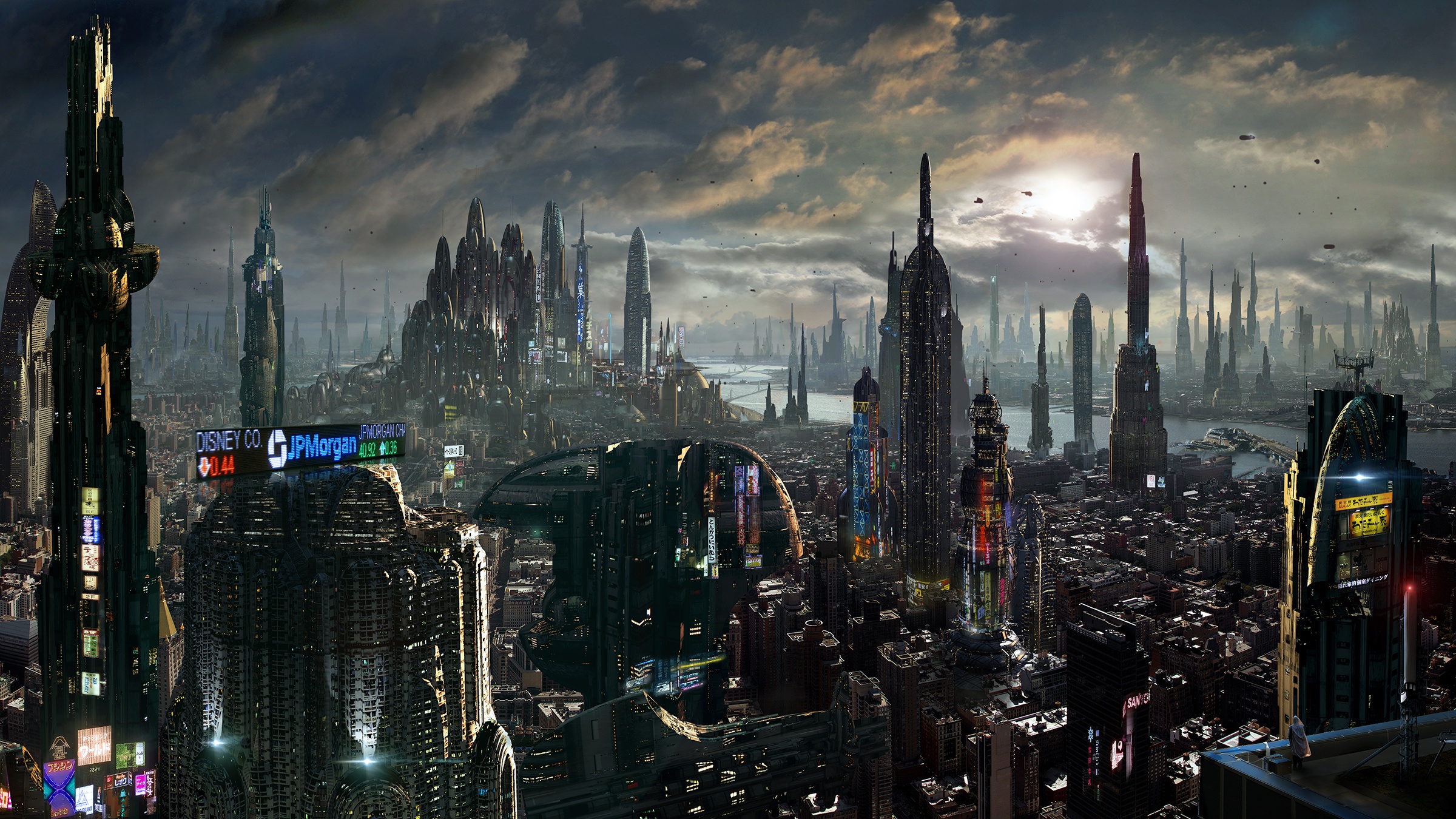 Cityscape Futuristic Skyscraper Wallpapers