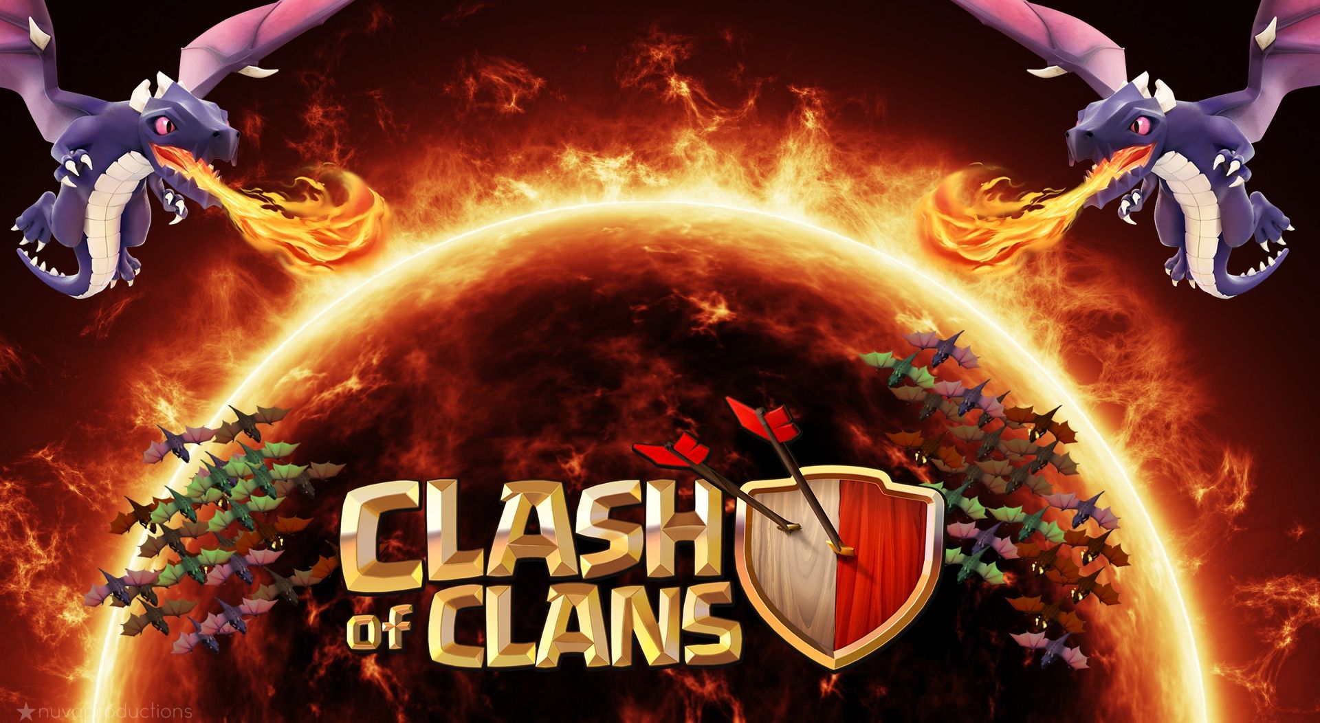 clash of clans logo Wallpapers