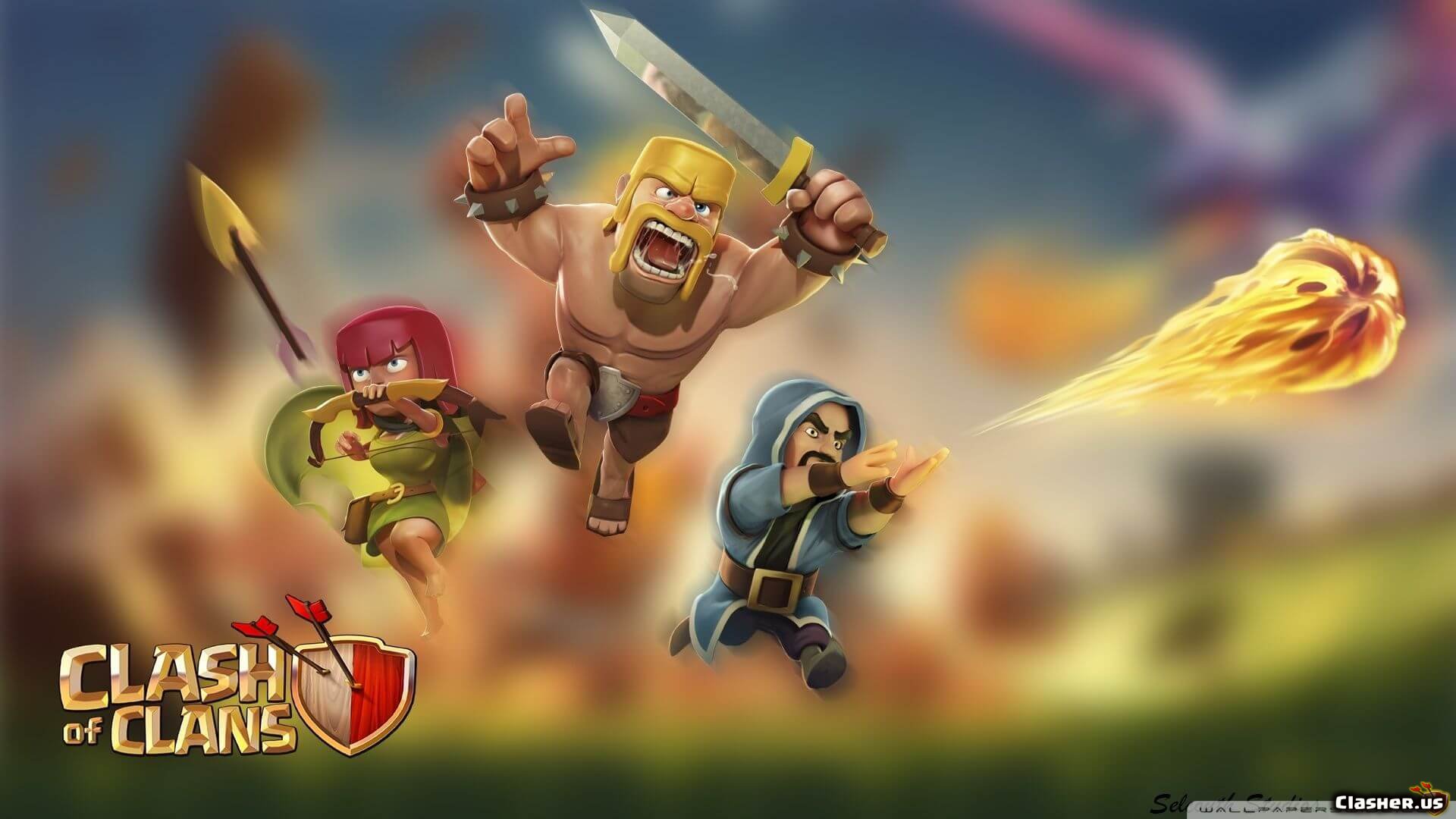 clash of clans wizard Wallpapers