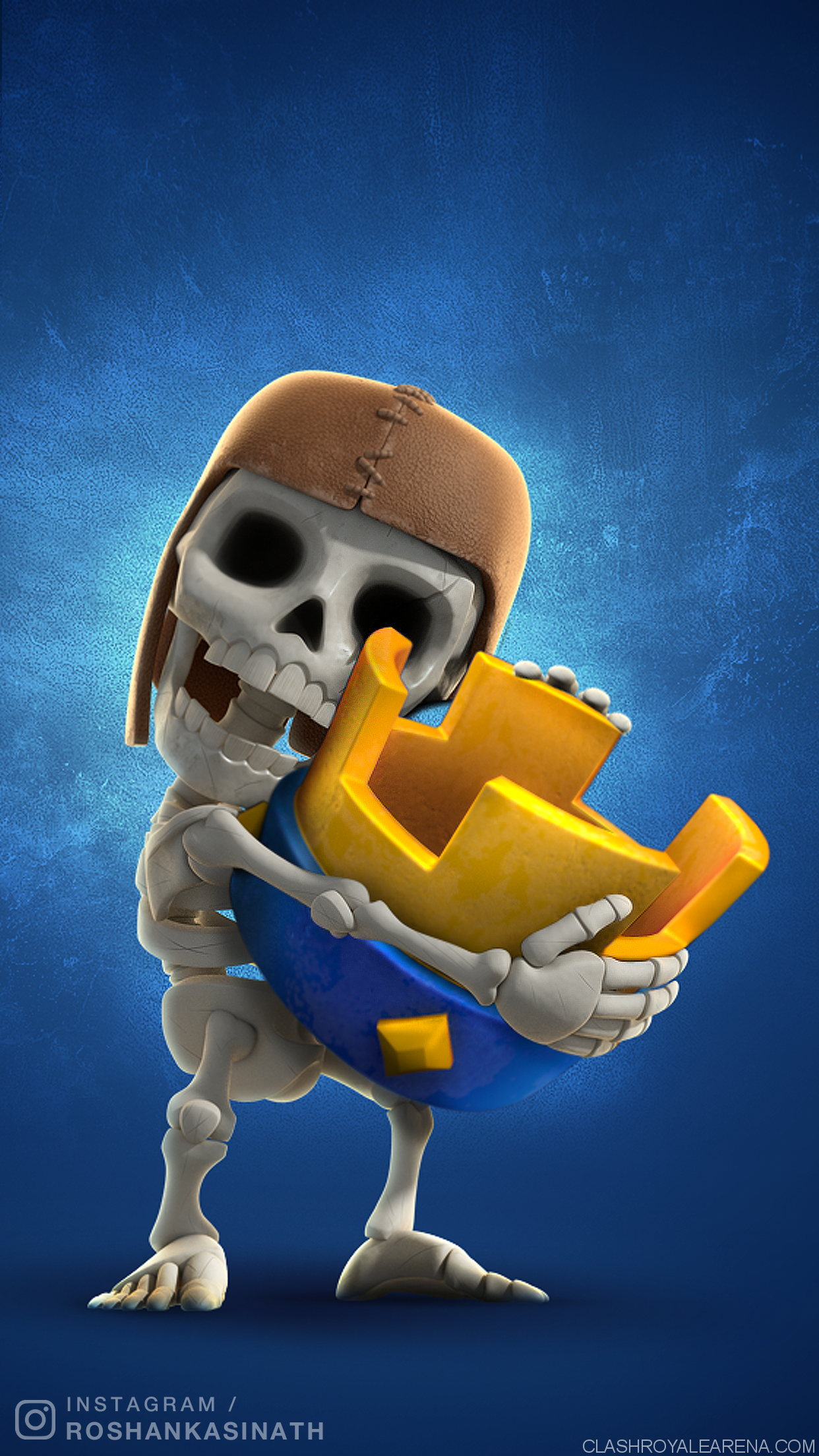 Clash Royale Blue Background