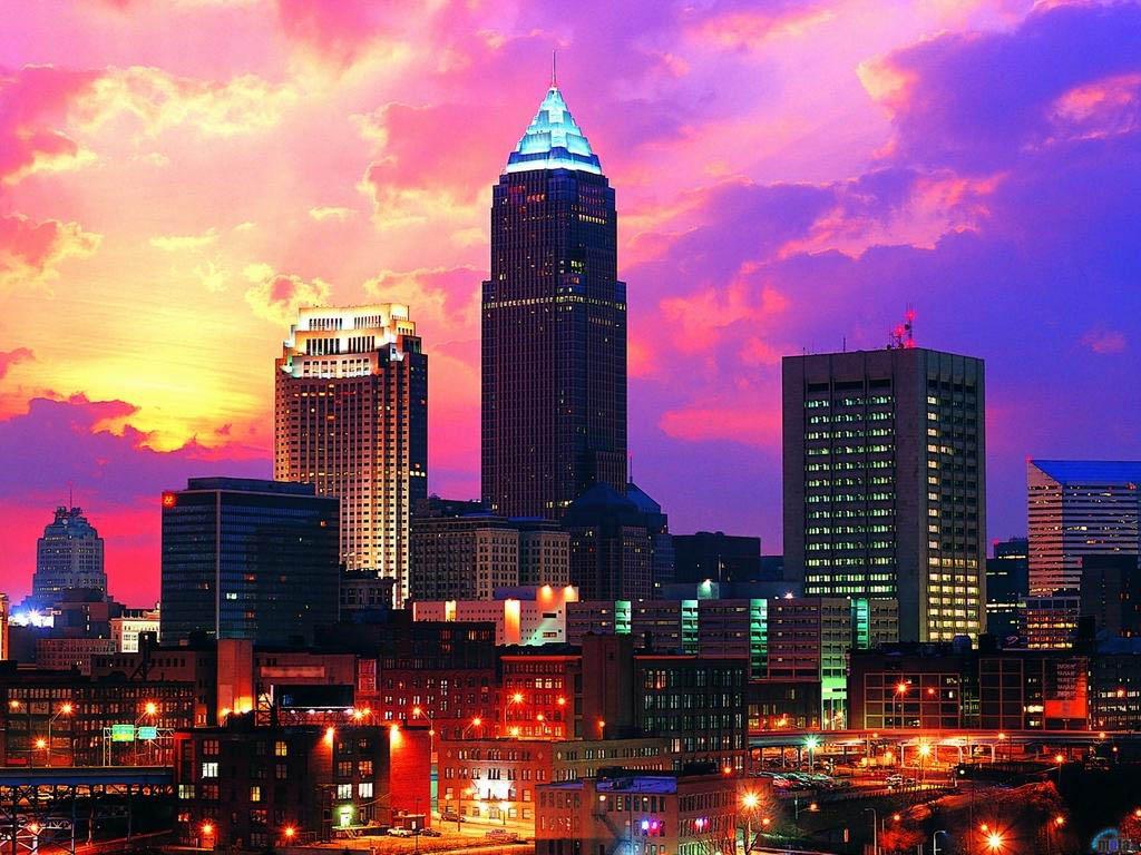 Cleveland City Night Light Wallpapers