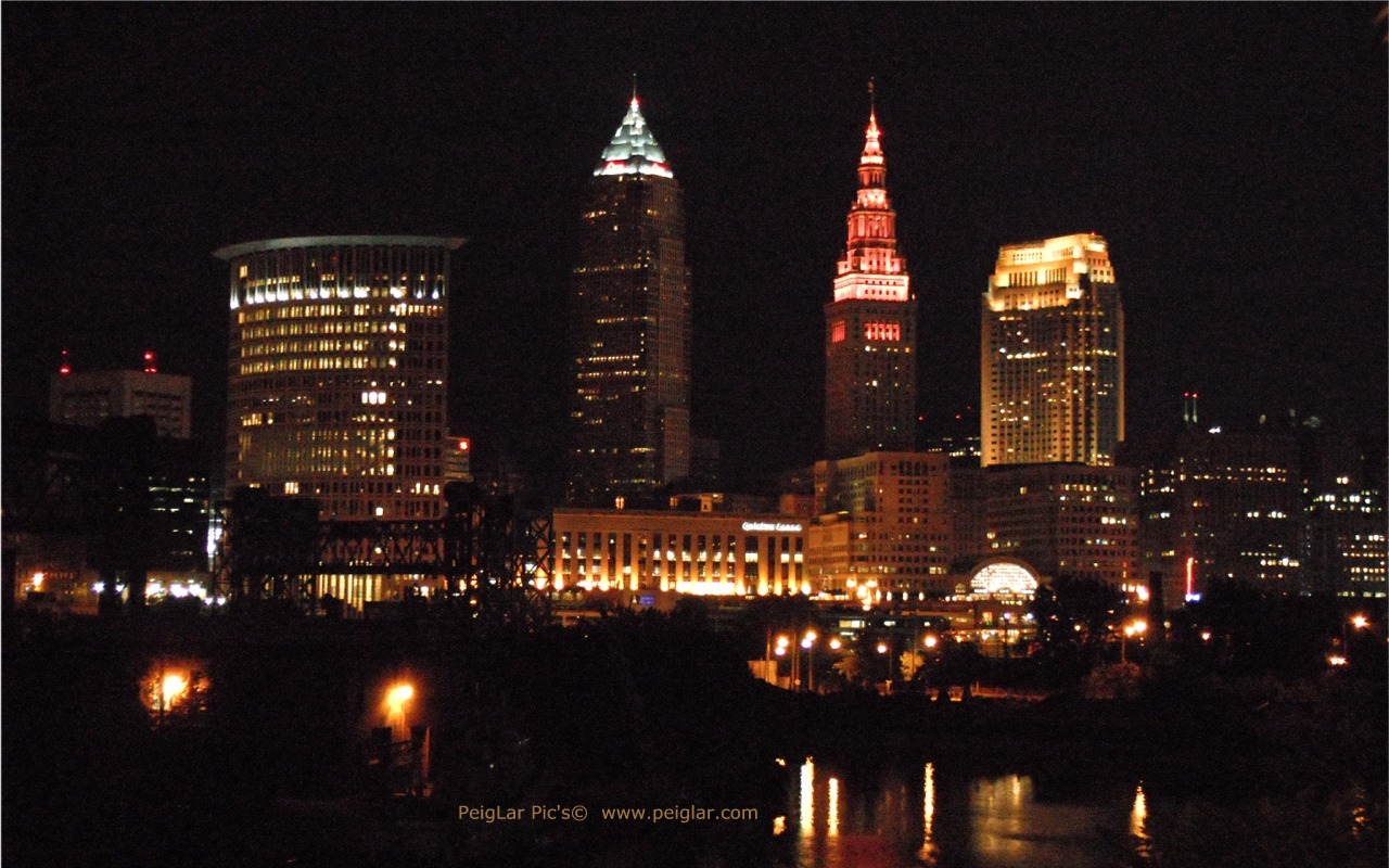 Cleveland City Night Light Wallpapers