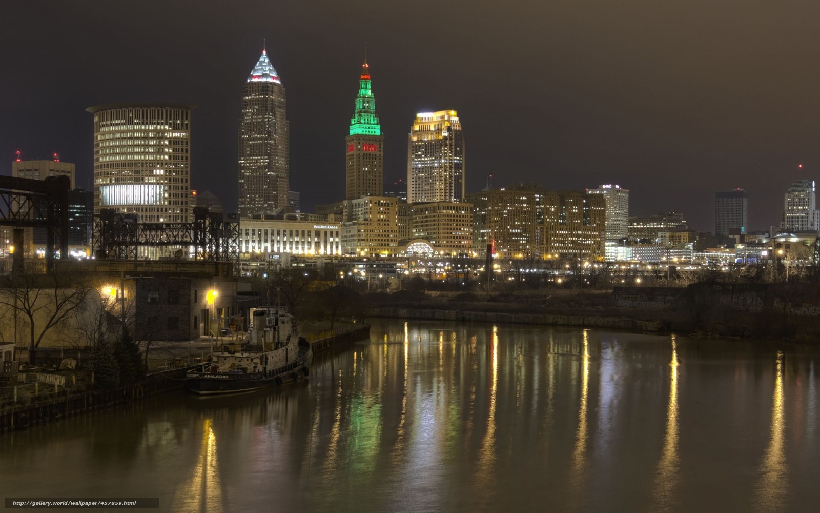 Cleveland City Night Light Wallpapers