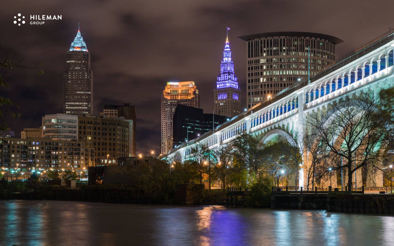 Cleveland City Night Light Wallpapers