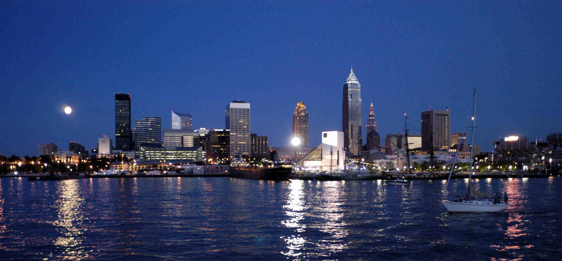 Cleveland City Night Light Wallpapers