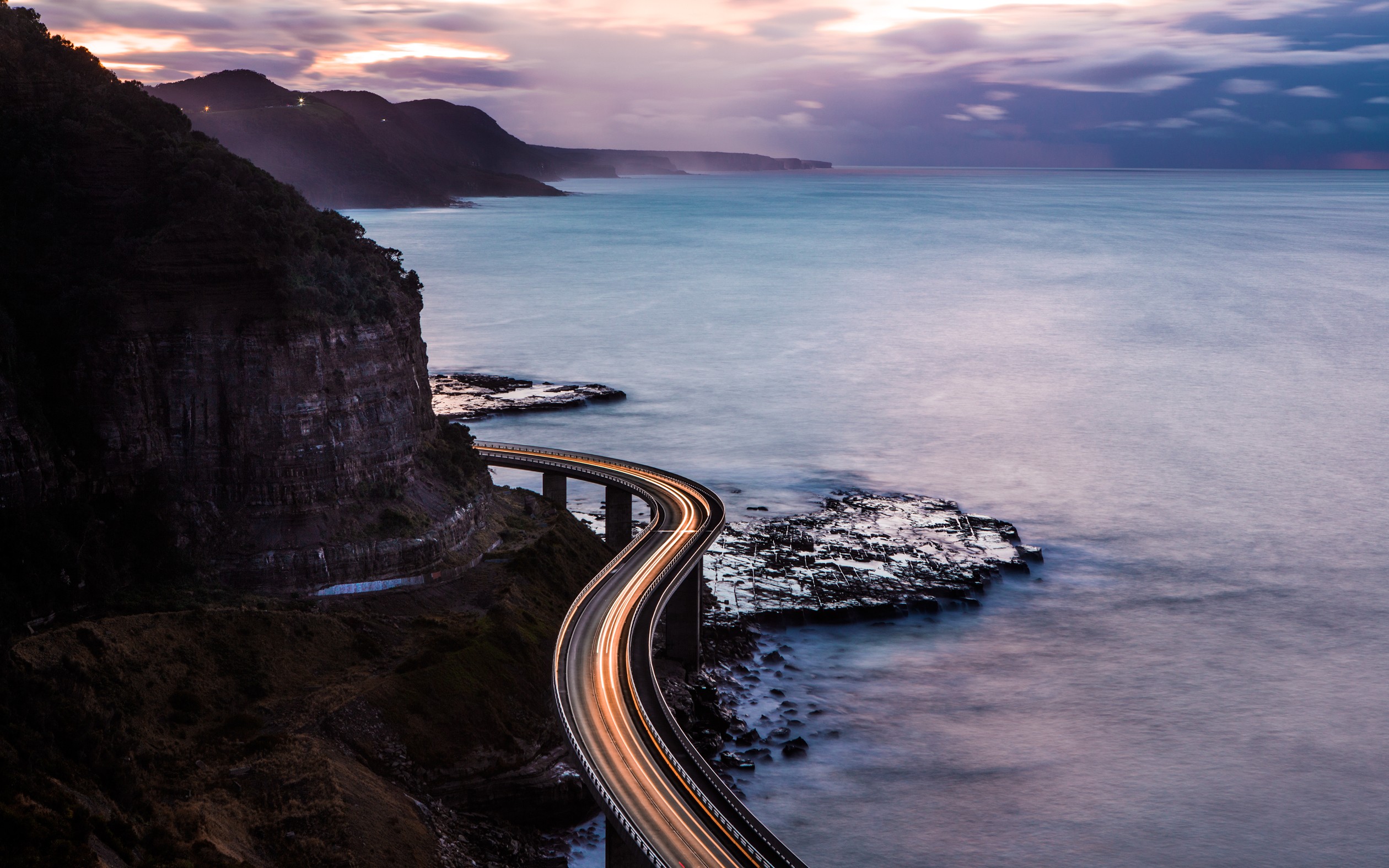 Cliff Ocean Horizon Cloud Coastline Wallpapers