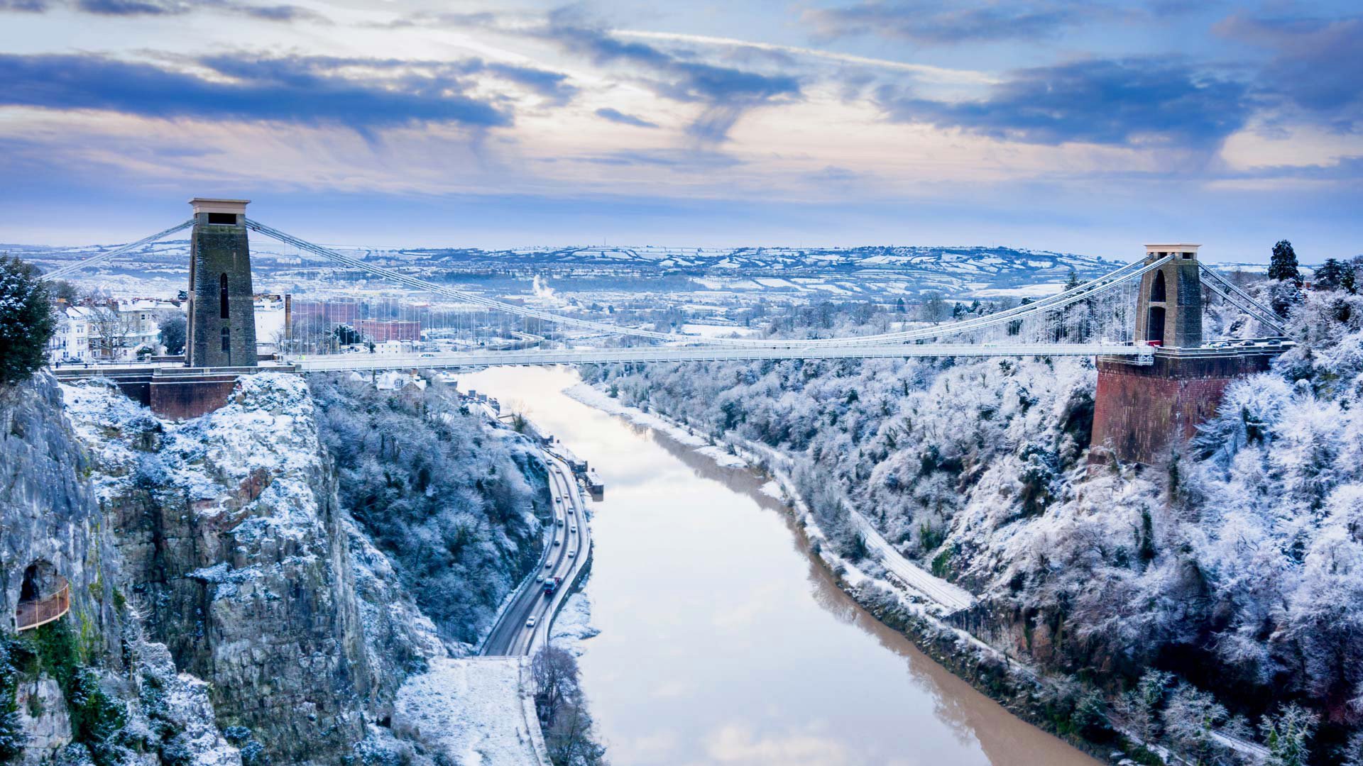 Clifton Suspension Bridge Houses Wallpapers