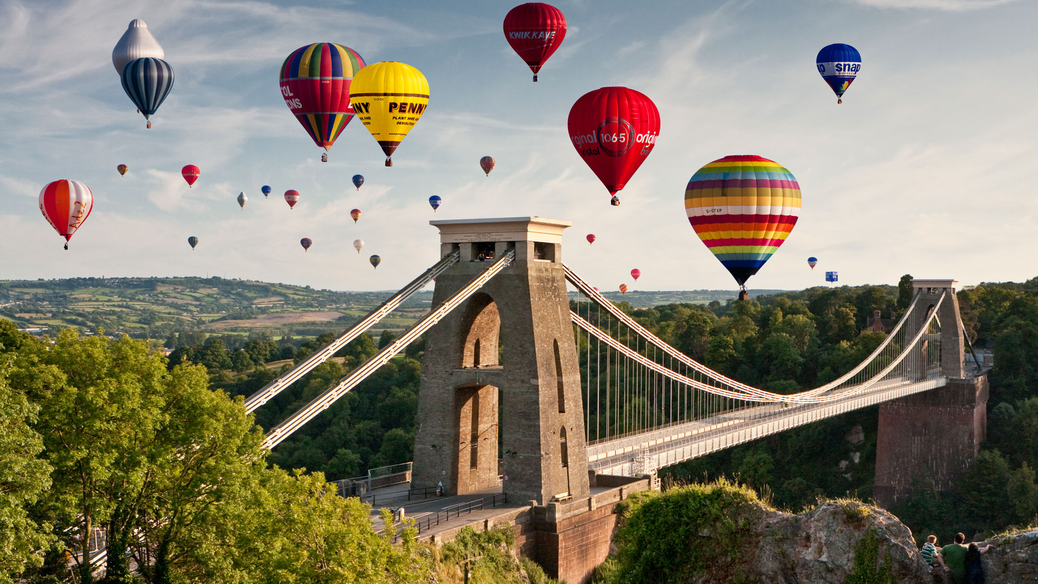 Clifton Suspension Bridge Houses Wallpapers