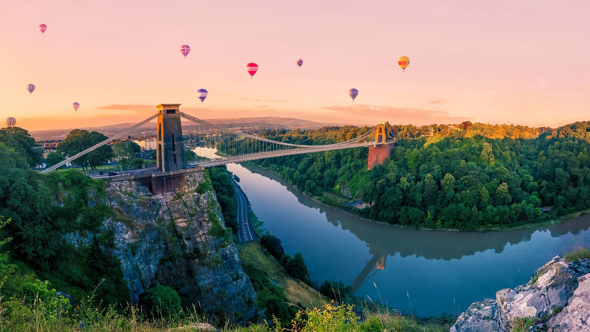 Clifton Suspension Bridge Houses Wallpapers