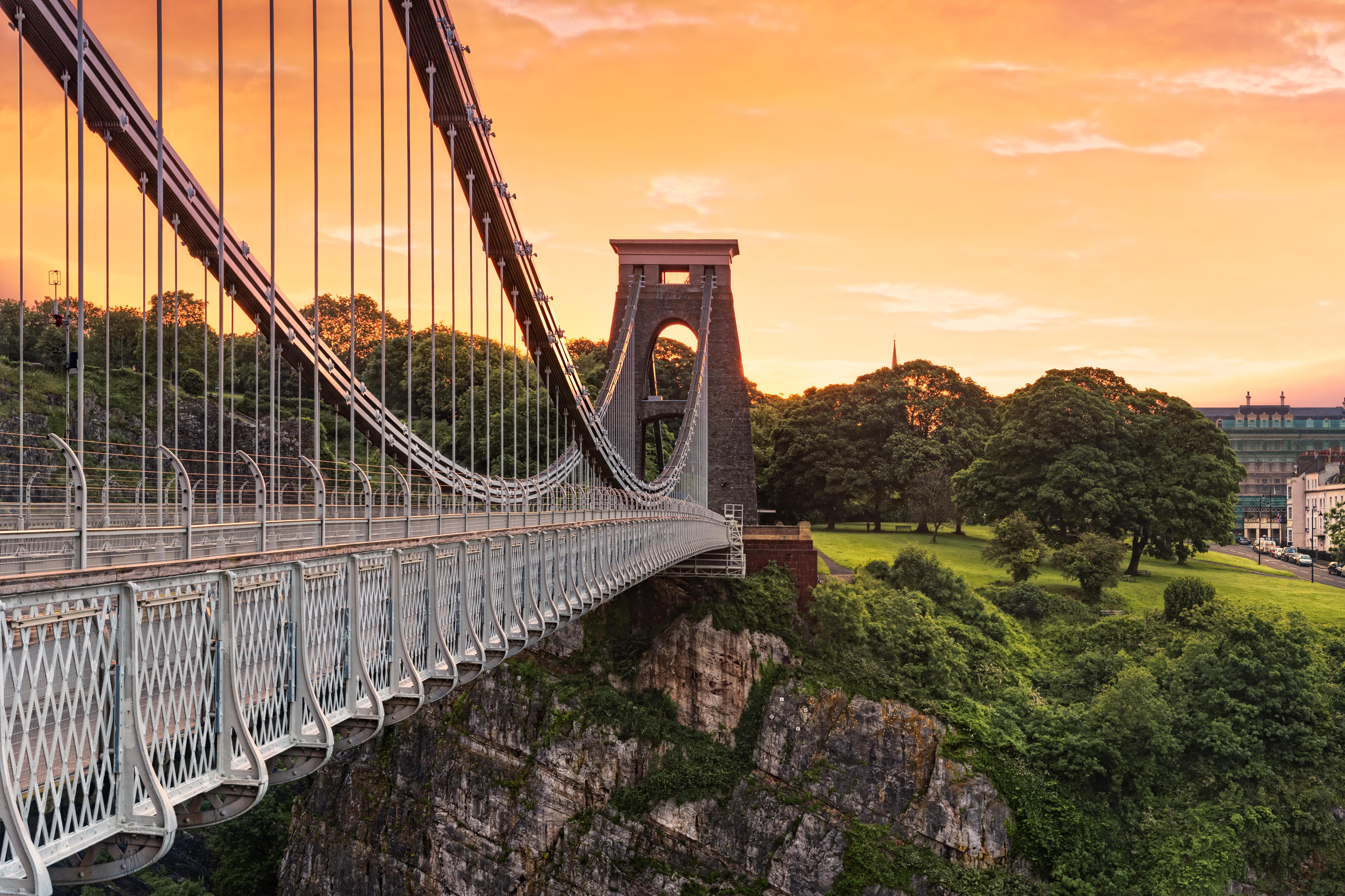 Clifton Suspension Bridge Houses Wallpapers