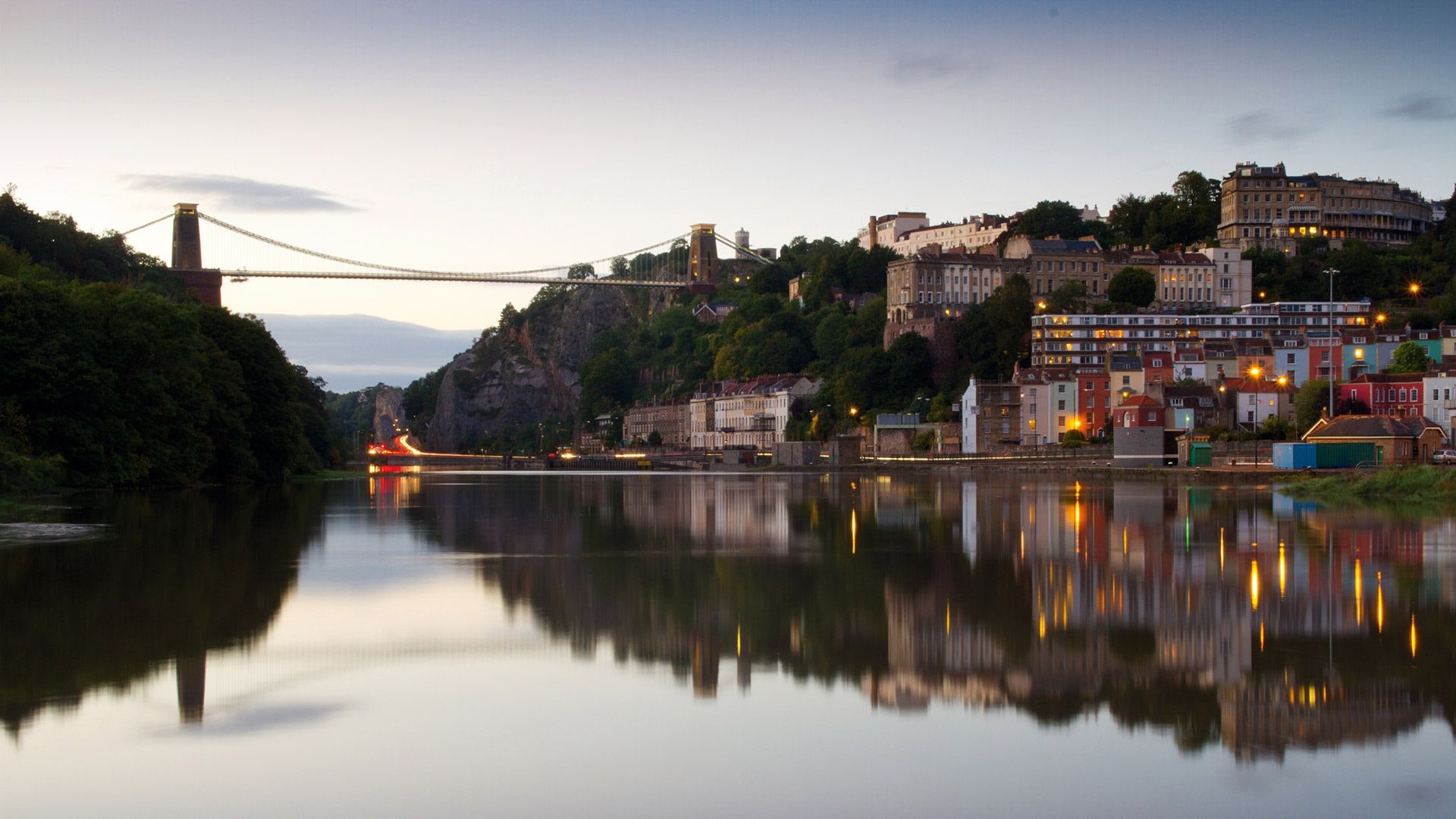 Clifton Suspension Bridge Houses Wallpapers