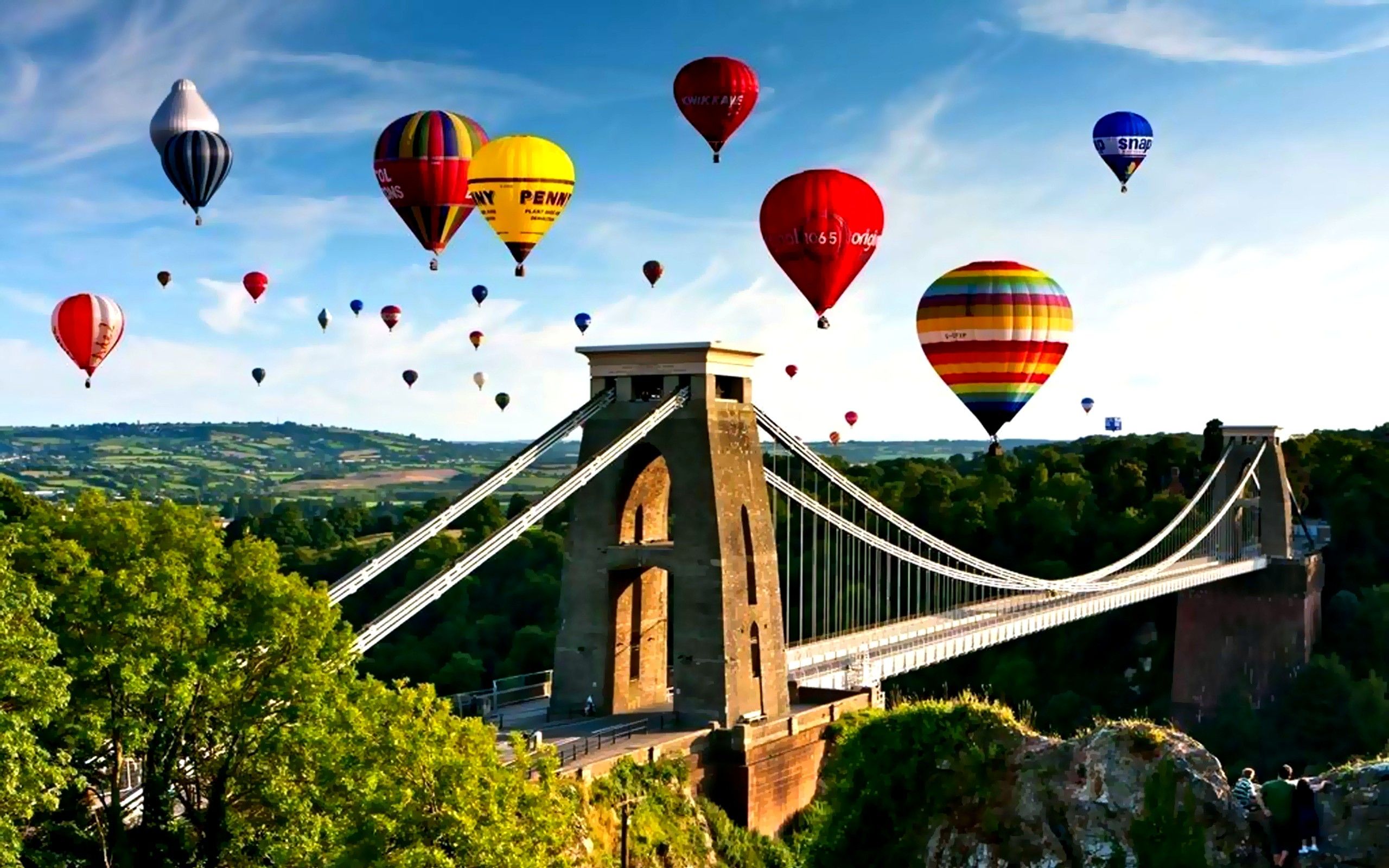 Clifton Suspension Bridge Houses Wallpapers