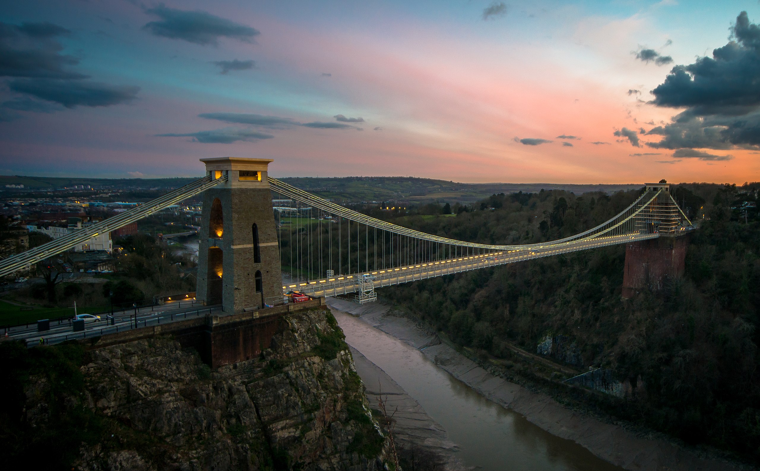 Clifton Suspension Bridge Houses Wallpapers