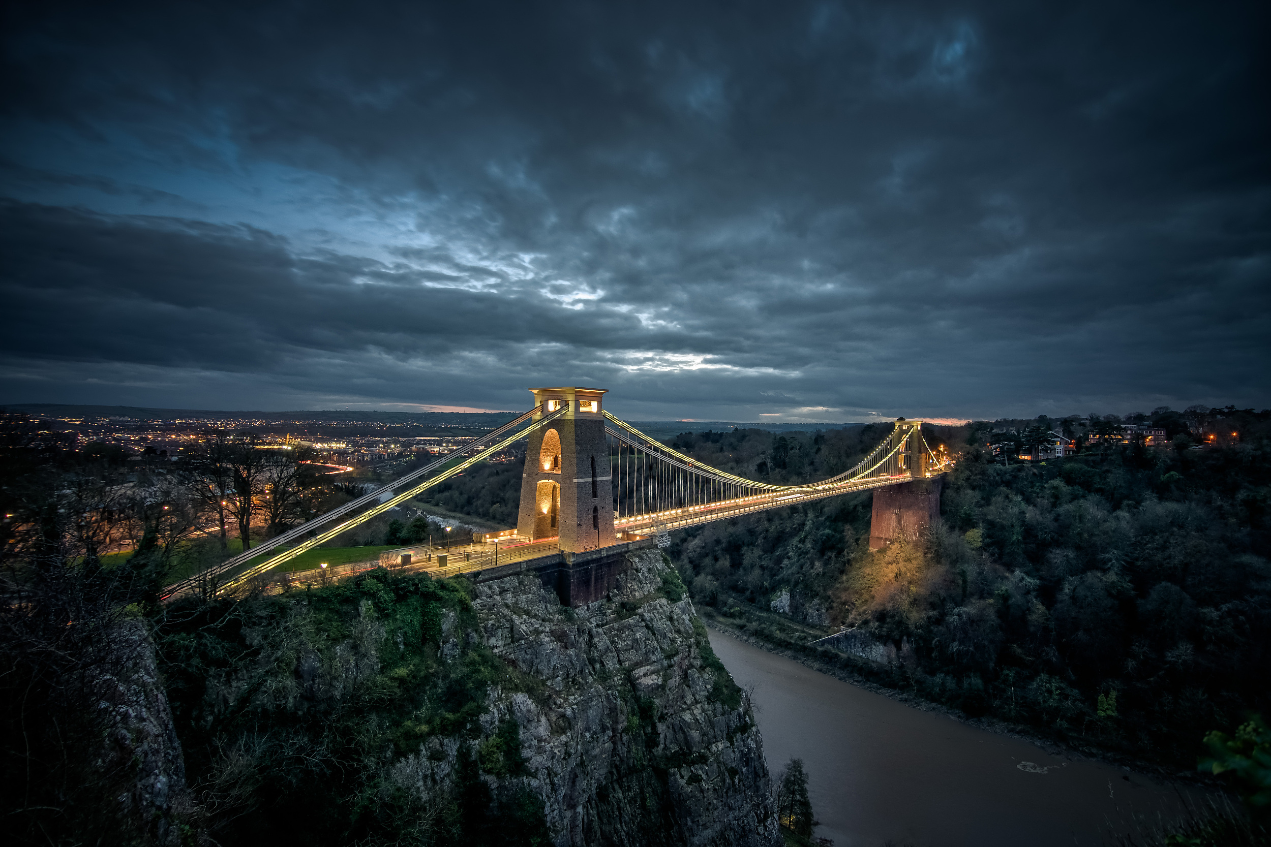 Clifton Suspension Bridge Houses Wallpapers