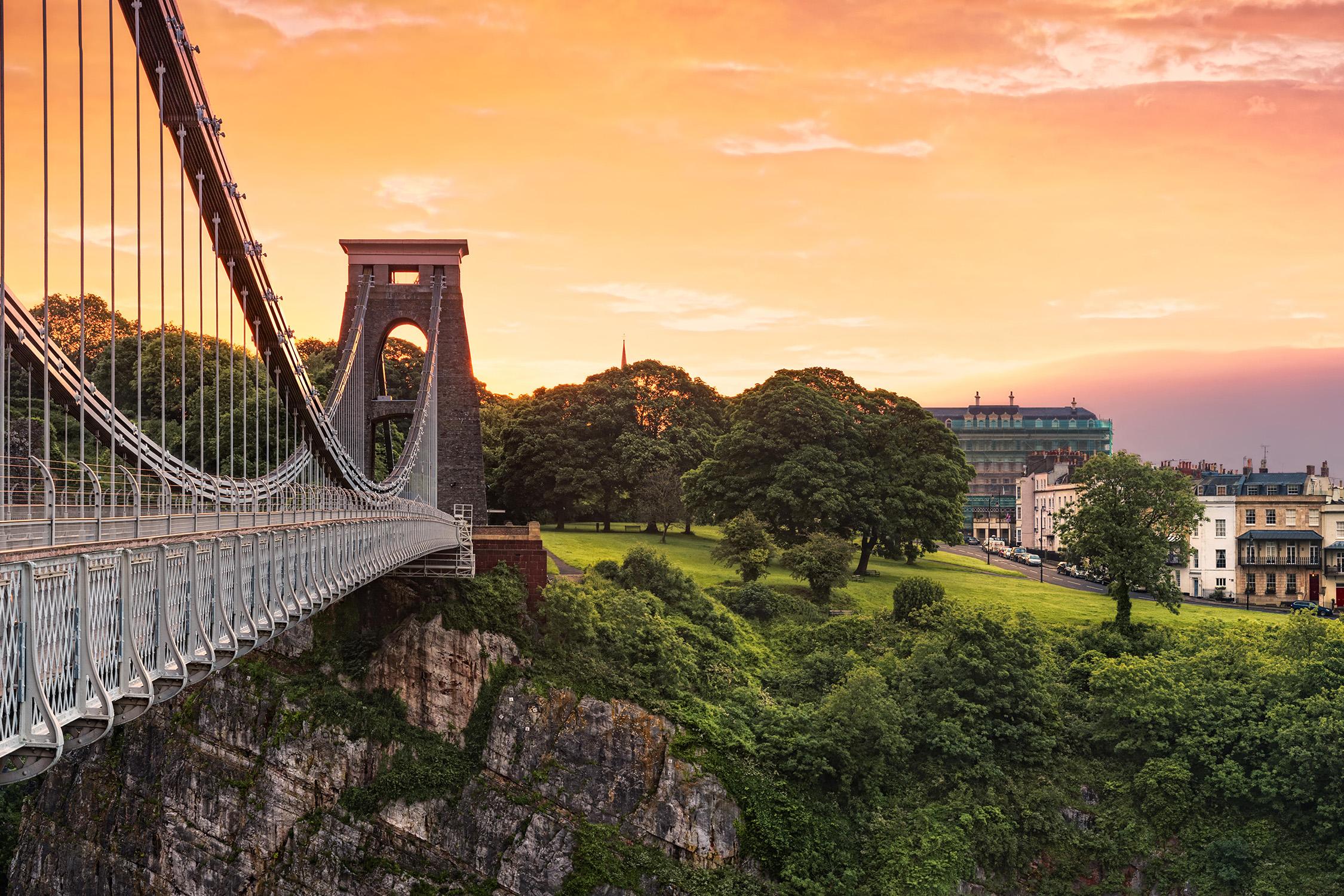 Clifton Suspension Bridge Houses Wallpapers